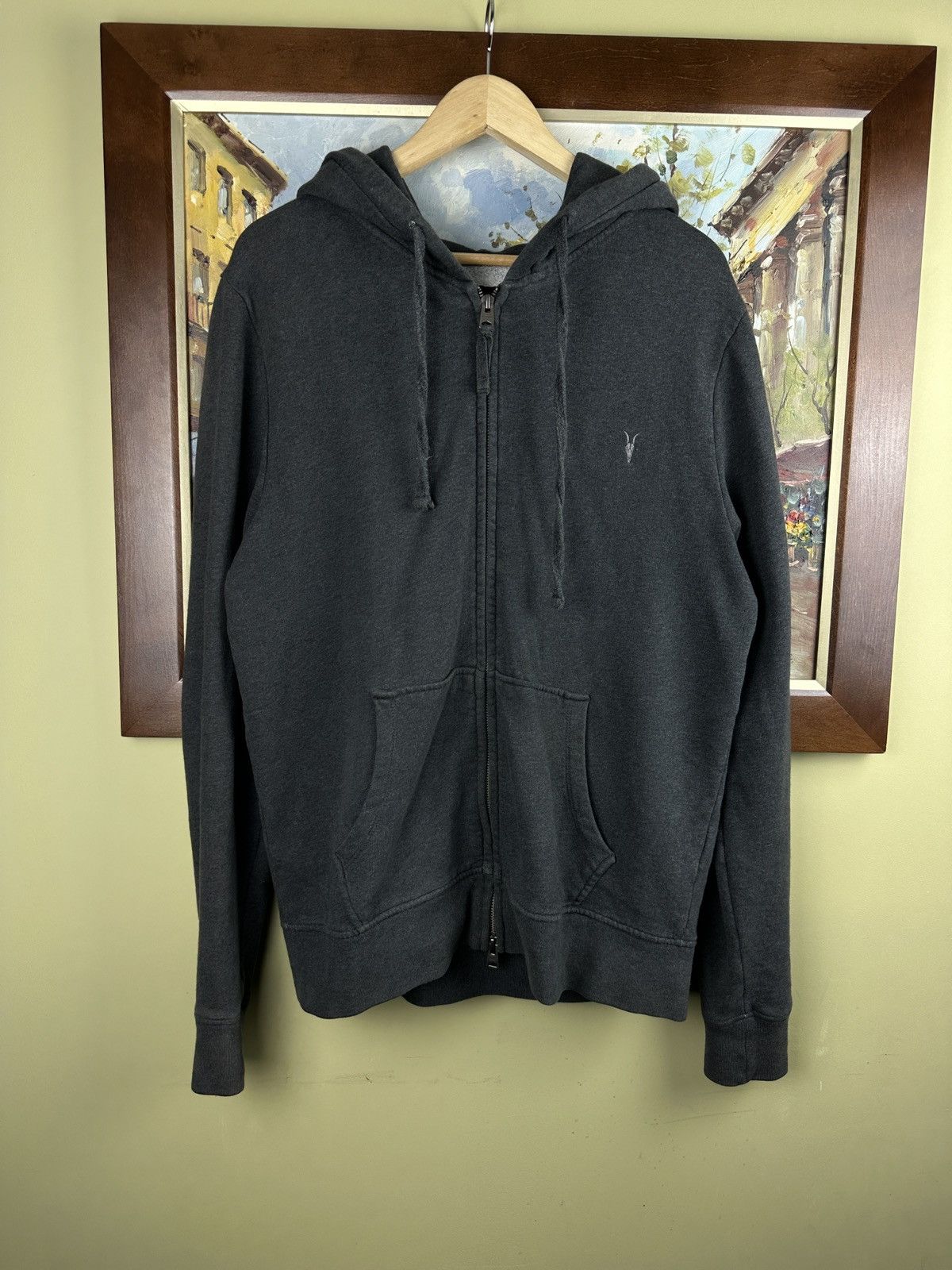 Allsaints × Japanese Brand AllSaints grey zip hoodie Size US M / EU 48-50 / 2 - 1 Thumbnail