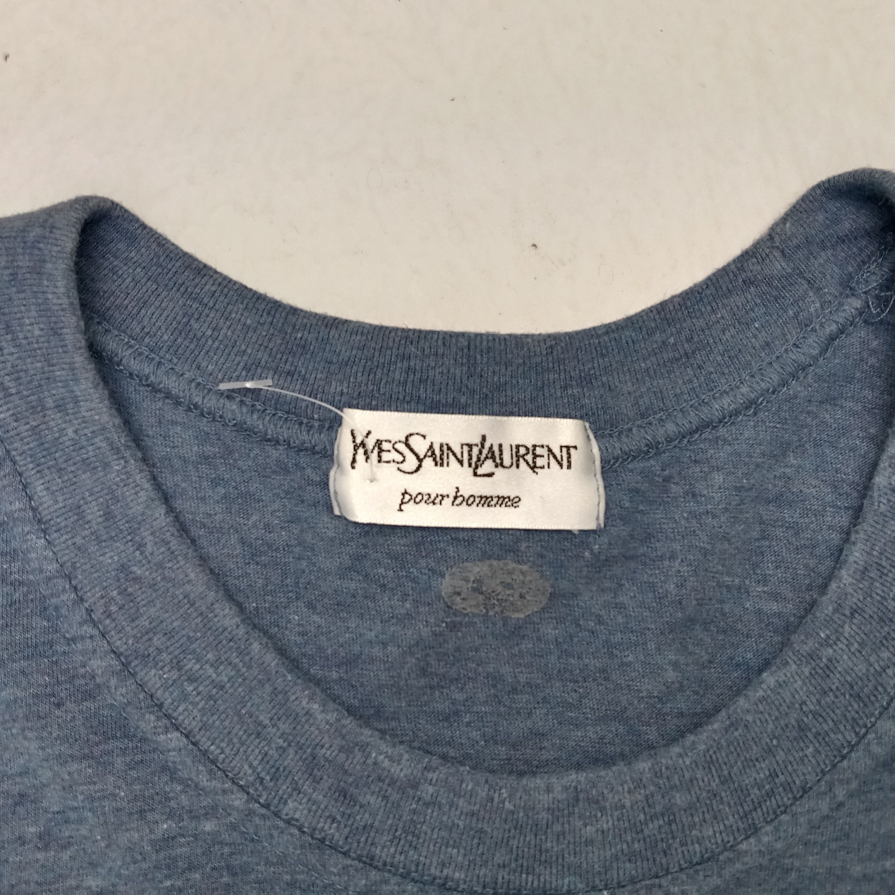 Vintage × Yves Saint Laurent Vintage Yves Saint Lauren Pour Homme Tshirt Size US M / EU 48-50 / 2 - 4 Thumbnail