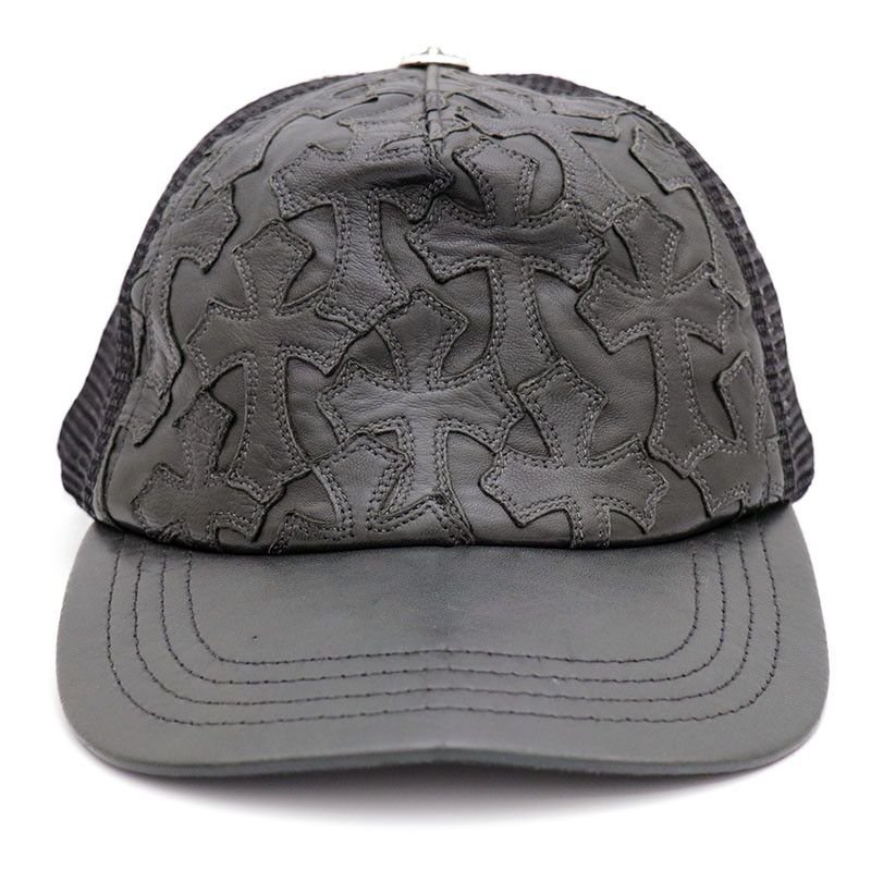 Chrome Hearts Chrome Hearts Cemetery Cross Patch Mesh Hat Size ONE SIZE - 2 Thumbnail