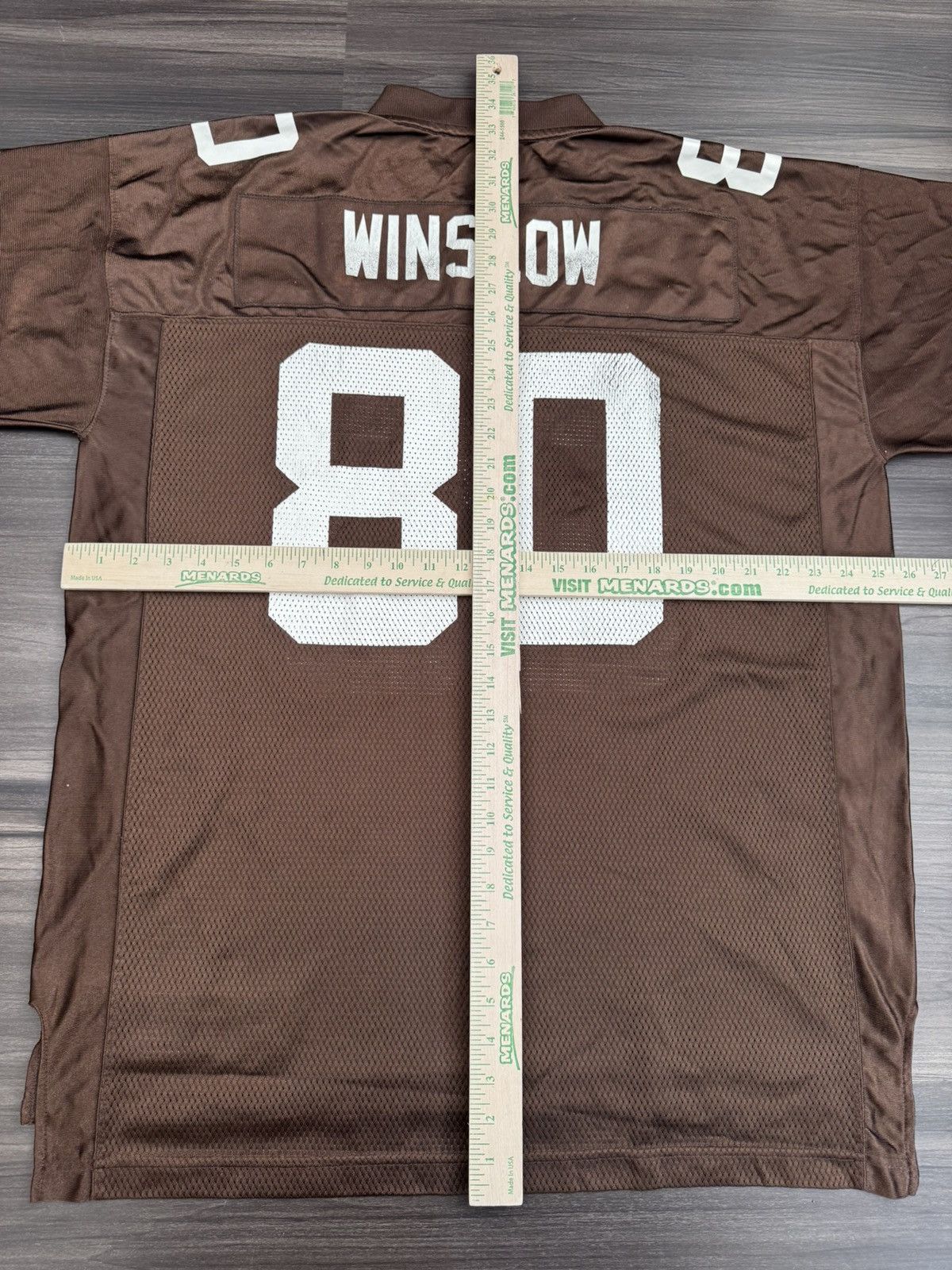 Reebok Vtg Cleveland Browns Kellen Winslow Jr #80 NFL Game Jersey Size US XL / EU 56 / 4 - 8 Thumbnail