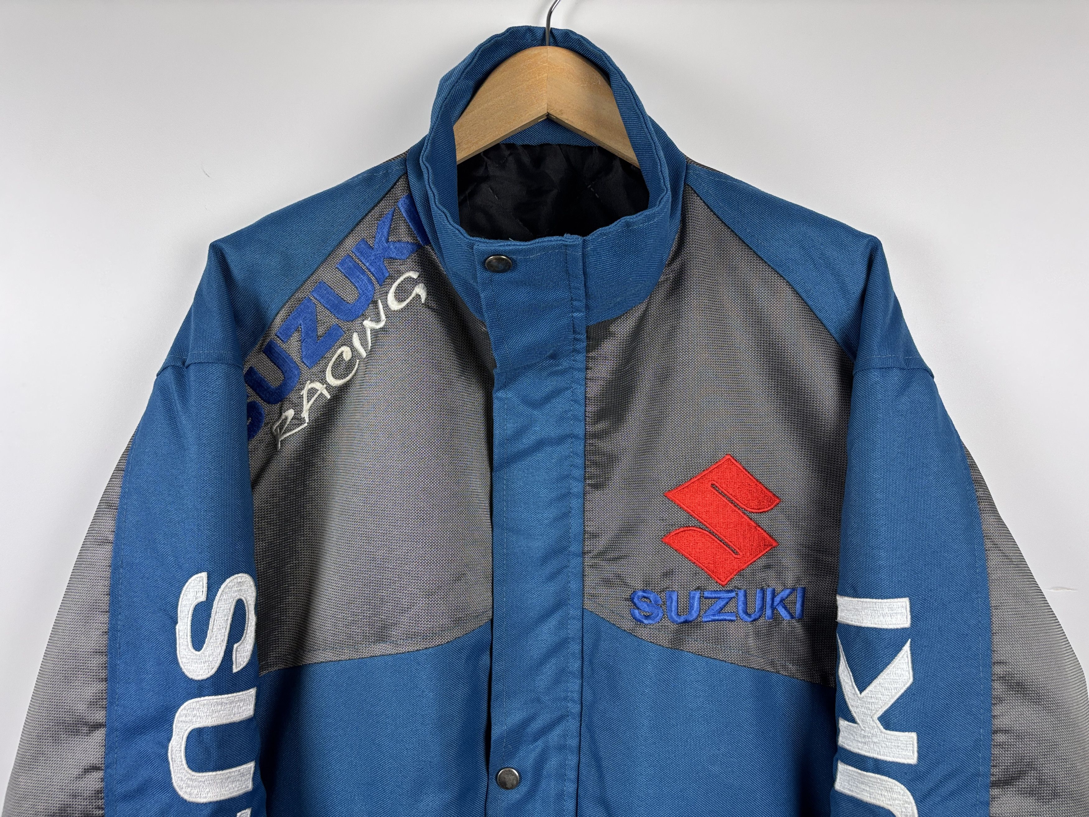 Other Vintage Suzuki Racing Bomber Jacket Black Blue Mens Size XL Size US XL / EU 56 / 4 - 2 Thumbnail