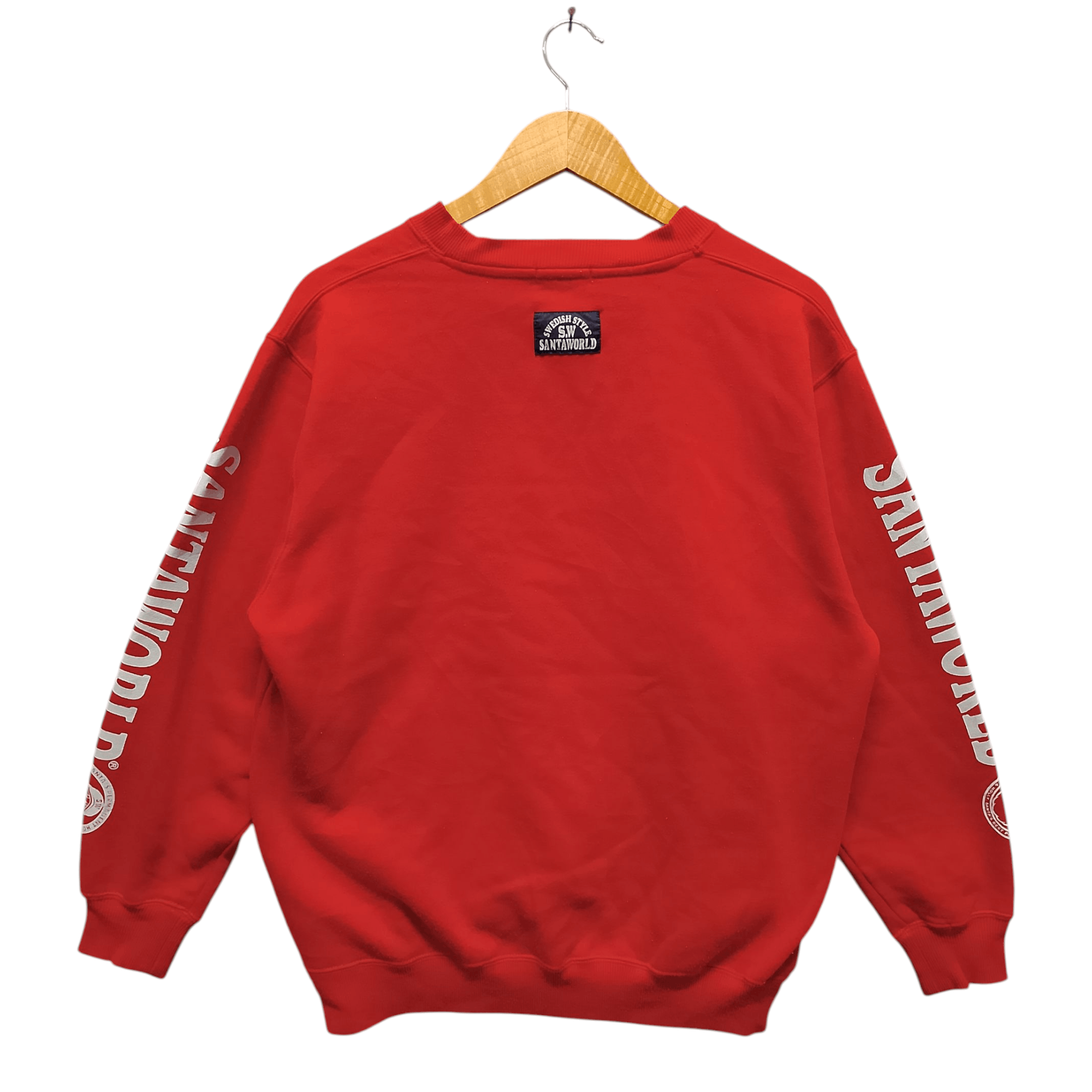 Vintage Vintage Santaworld Red Graphic Sweatshirt Size US L / EU 52-54 / 3 - 3 Thumbnail