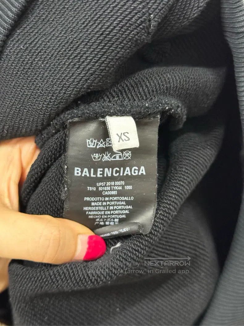 Balenciaga Balenciaga Wheat Ear Letter Logo Hoodie Size US XS / EU 42 / 0 - 3 Thumbnail
