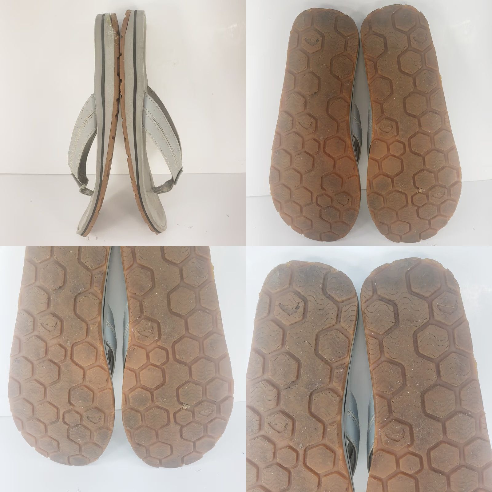 Vintage Simms Women’s Flip Flop Thong Sandals Size 9 Gray Slip On Boat Bottoms Shoes Casual Size 30" / US 8 / IT 44 - 8 Thumbnail