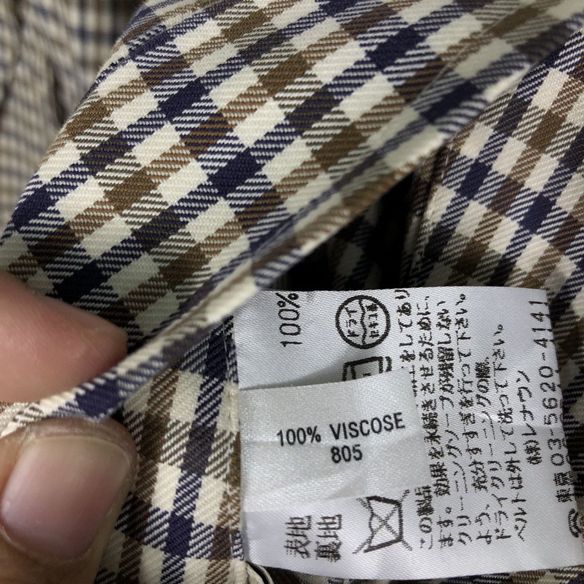 Aquascutum 🔥Long Jacket Aquascutum Made in England Nova Check Design Size US M / EU 48-50 / 2 - 22 Thumbnail