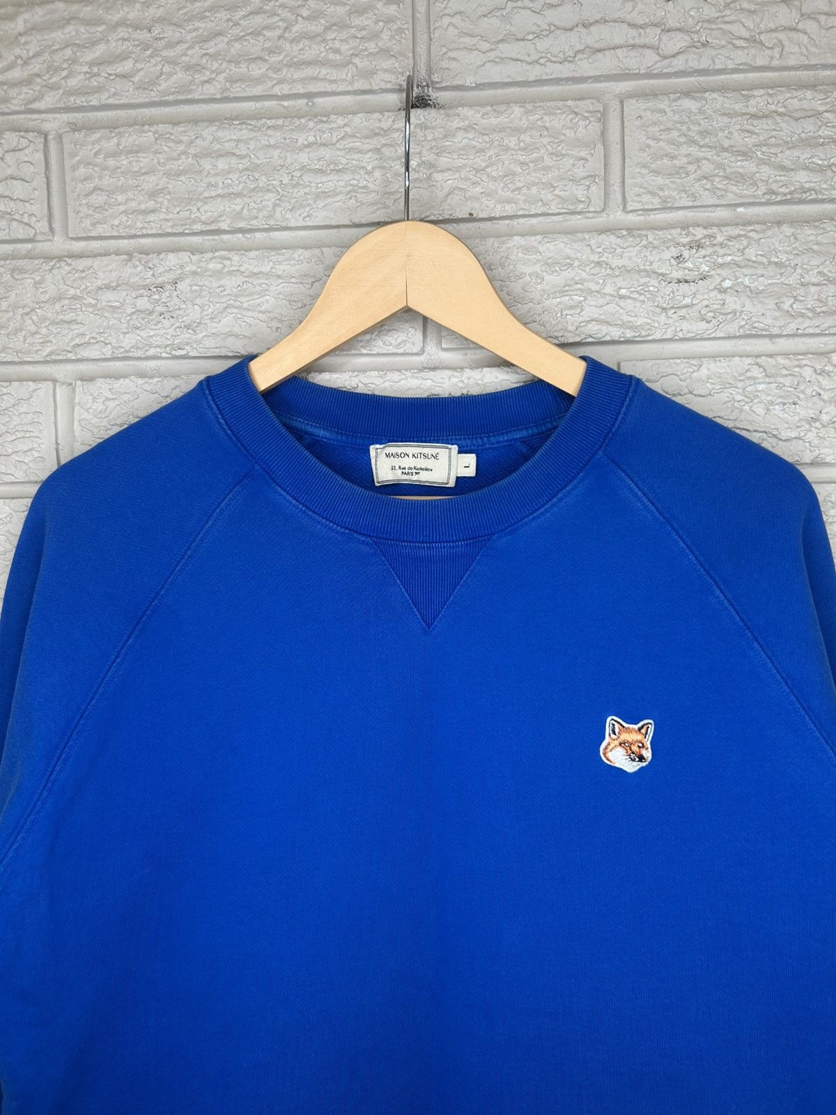 Maison Kitsune Maison Kitsune Fox Head Crewneck Sweater Size US L / EU 52-54 / 3 - 2 Thumbnail