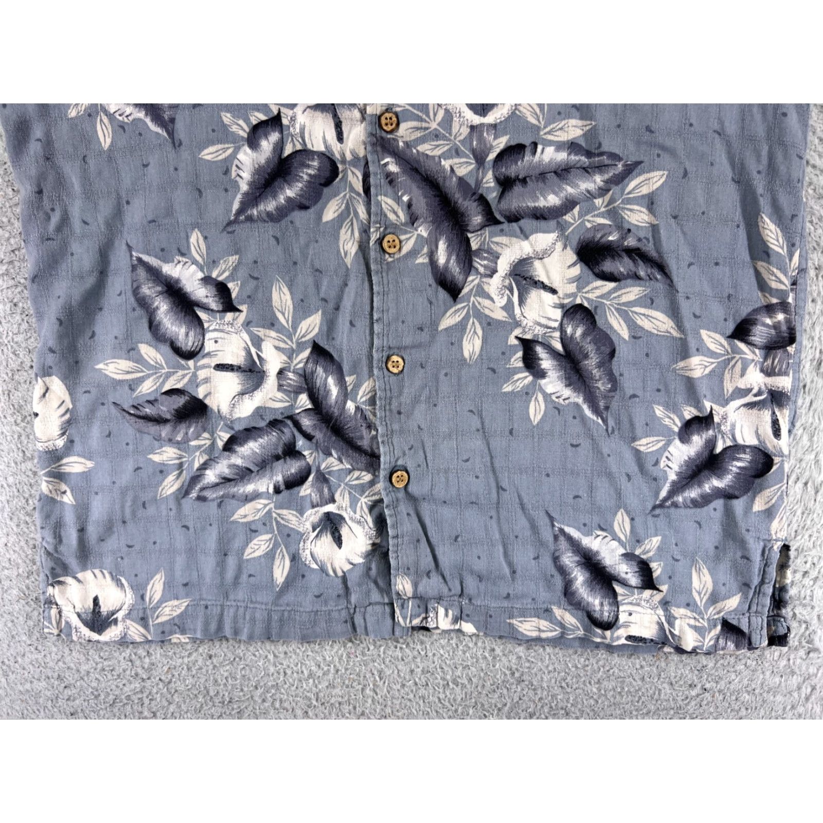 Cherokee Cherokee Shirt Adult Medium Blue Floral Button Up Camp Rayon Blend Short Sleeve Mens Size US M / EU 48-50 / 2 - 5 Thumbnail