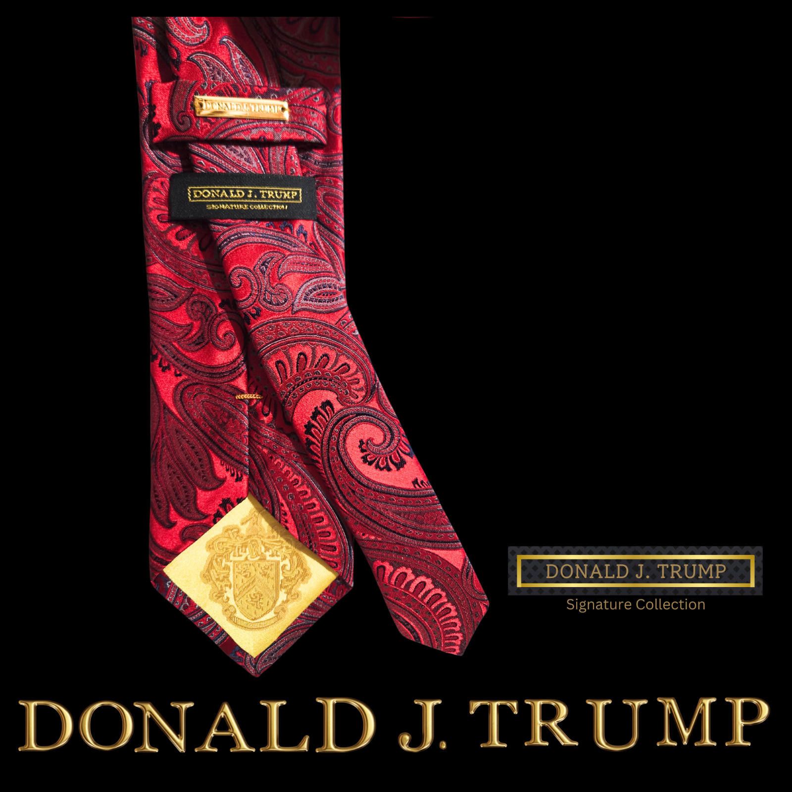 Designer NEW Donald J. Trump Signature Collection Necktie Tie Paisley Size ONE SIZE - 2 Thumbnail