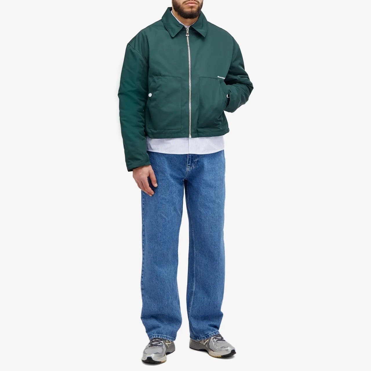 About:Blank About:blank Design Men's Box Logo Cropped Jacket Epsom Green Size US XS / EU 42 / 0 - 3 Thumbnail