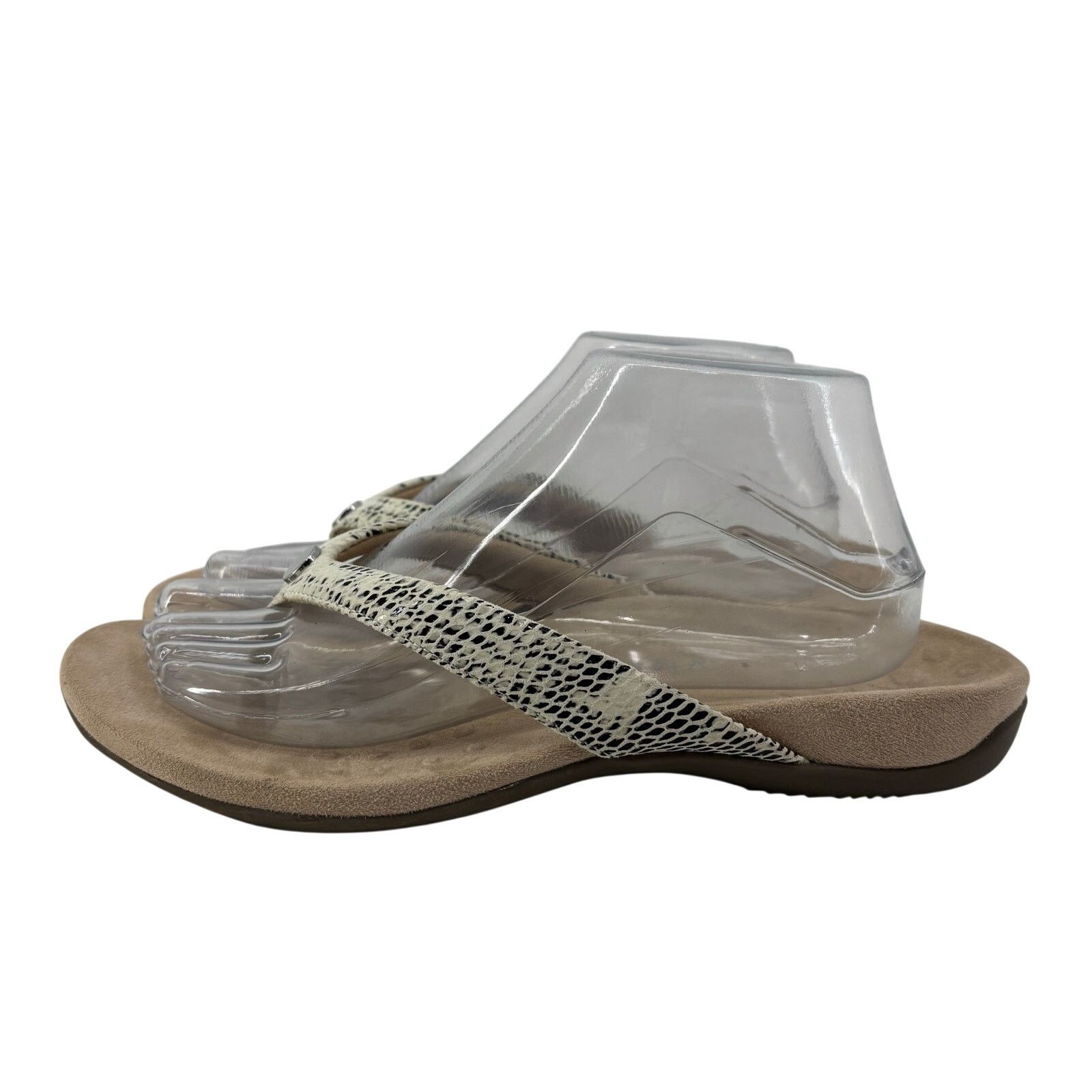 Vionic Vionic Dillon Womens Sz 9 Snake Embossed Flip Flop Sandal Size US 9 / IT 39 - 1 Thumbnail