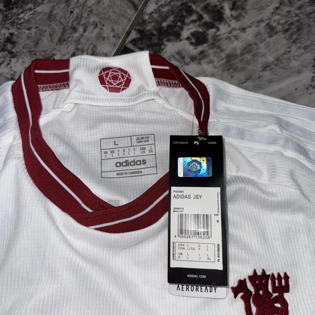 Adidas #7 Mount Adidas Manchester United 23/24 Soccer Jersey Size US L / EU 52-54 / 3 - 3 Thumbnail