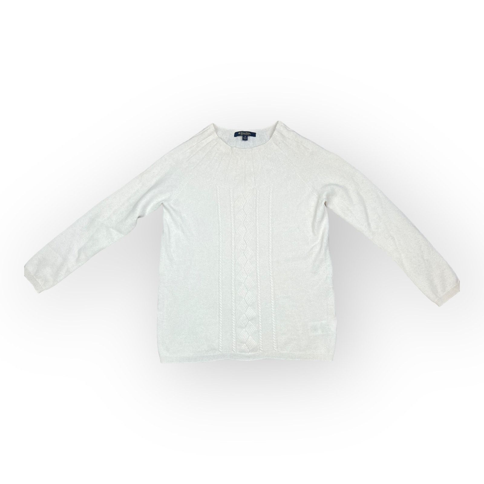 Brooks Brothers Brooks Brothers Women 100% Cashmere Sweater White Cream Size S / US 4 / IT 40 - 5 Thumbnail