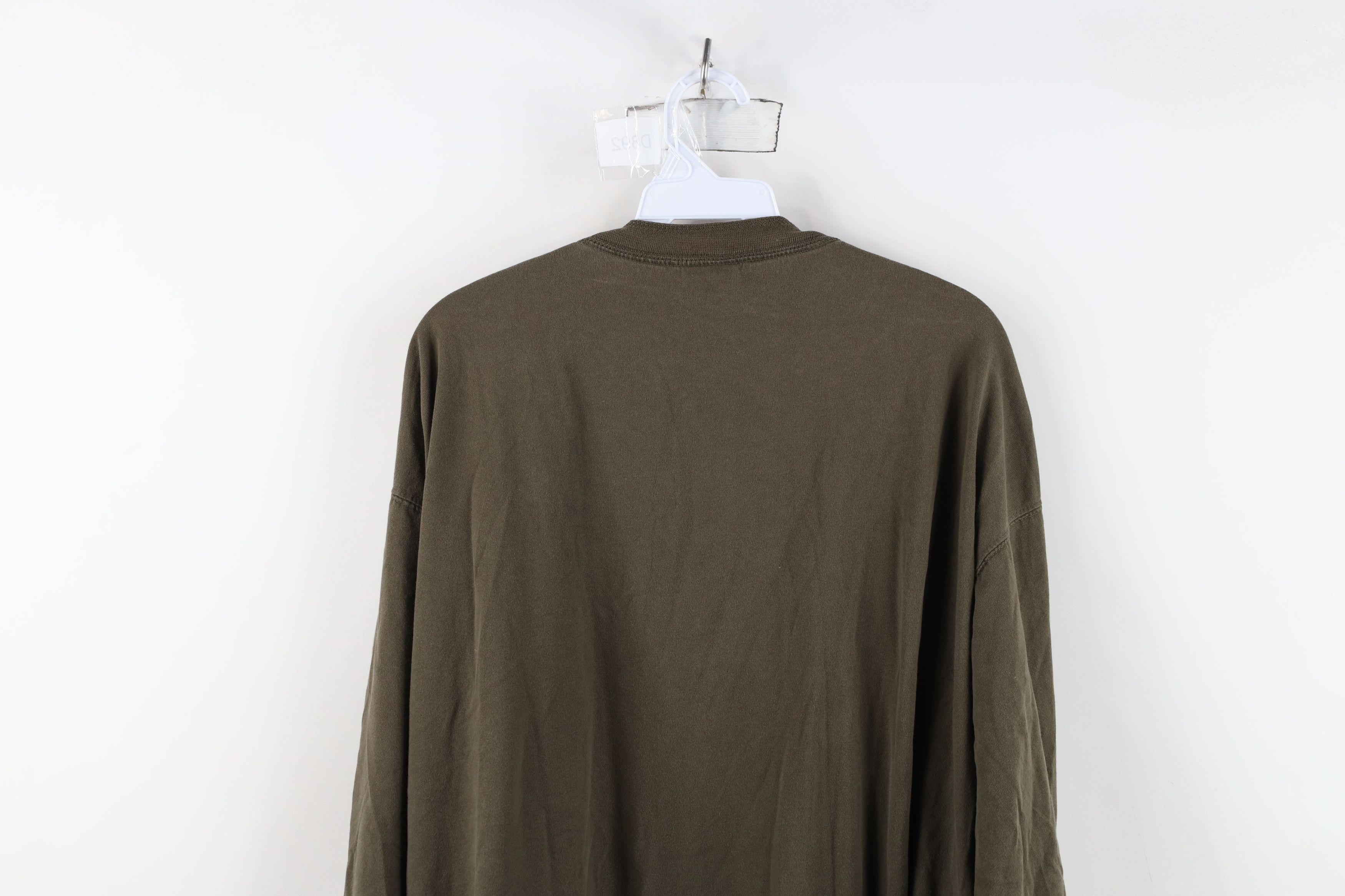 Vintage Vintage 90s Streetwear Long Sleeve Henley T-Shirt Green Size US XXL / EU 58 / 5 - 13 Thumbnail
