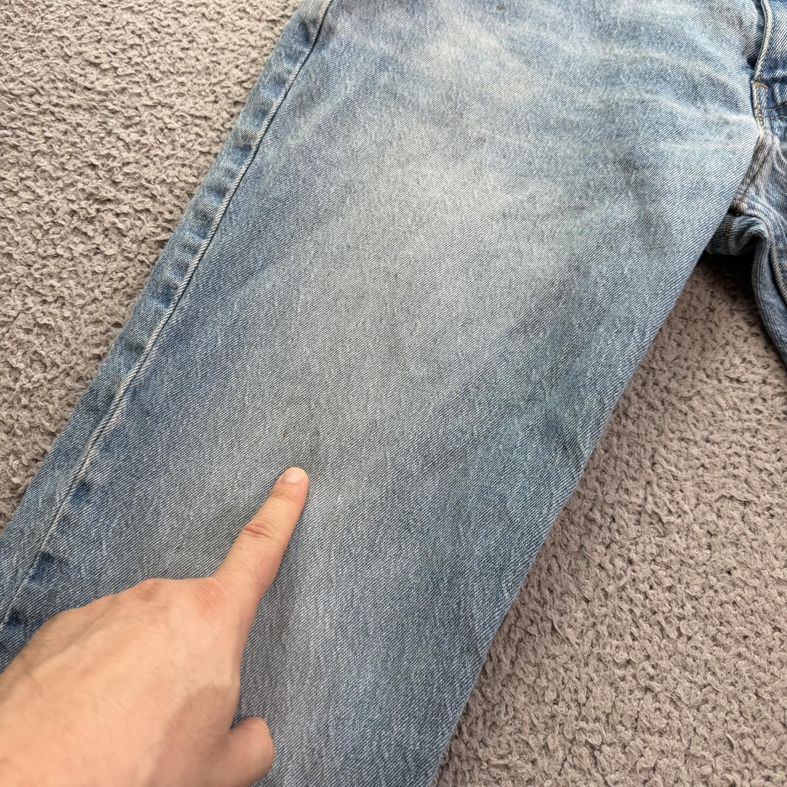 Levi's Levis 569 Loose Straight Jeans Light Wash Baggy Fit 34x30 Size US 34 / EU 50 - 7 Thumbnail