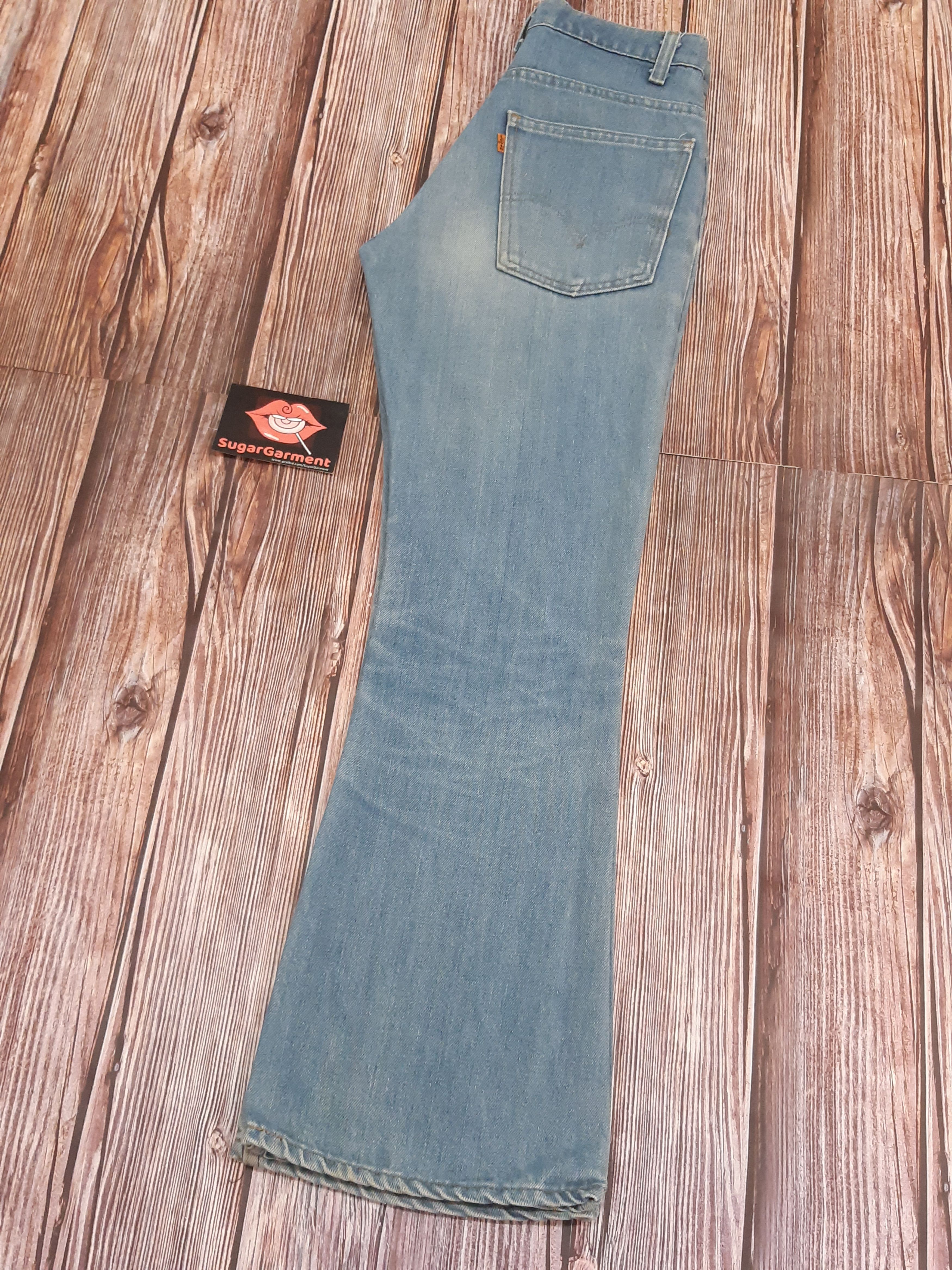 Levi's Levis 646 Bell Bottom Flare Bootcut Orange Tab TALON Jeans Size US 28 / EU 44 - 16 Thumbnail