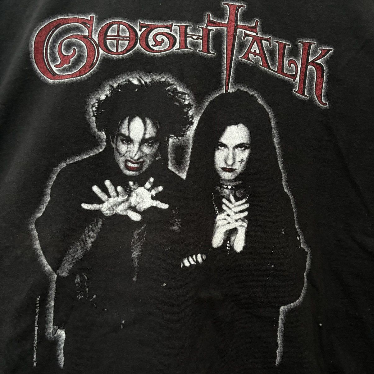 Band Tees × Vintage Vintage Goth Talk SNL Shirt Saturday Night Live Punk Rock Size US L / EU 52-54 / 3 - 3 Thumbnail