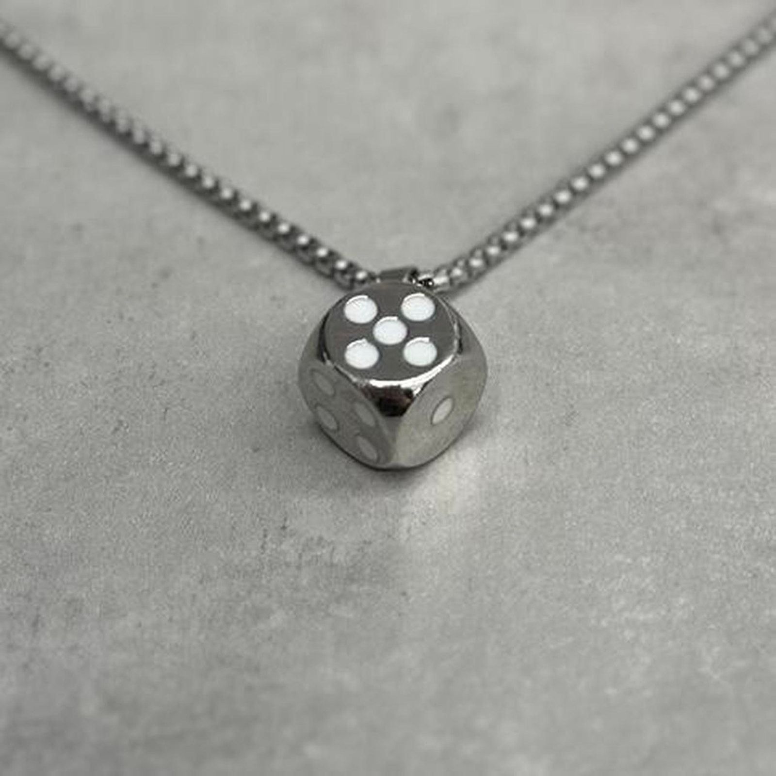 Other Y2k white and silver dice Size ONE SIZE - 1 Thumbnail