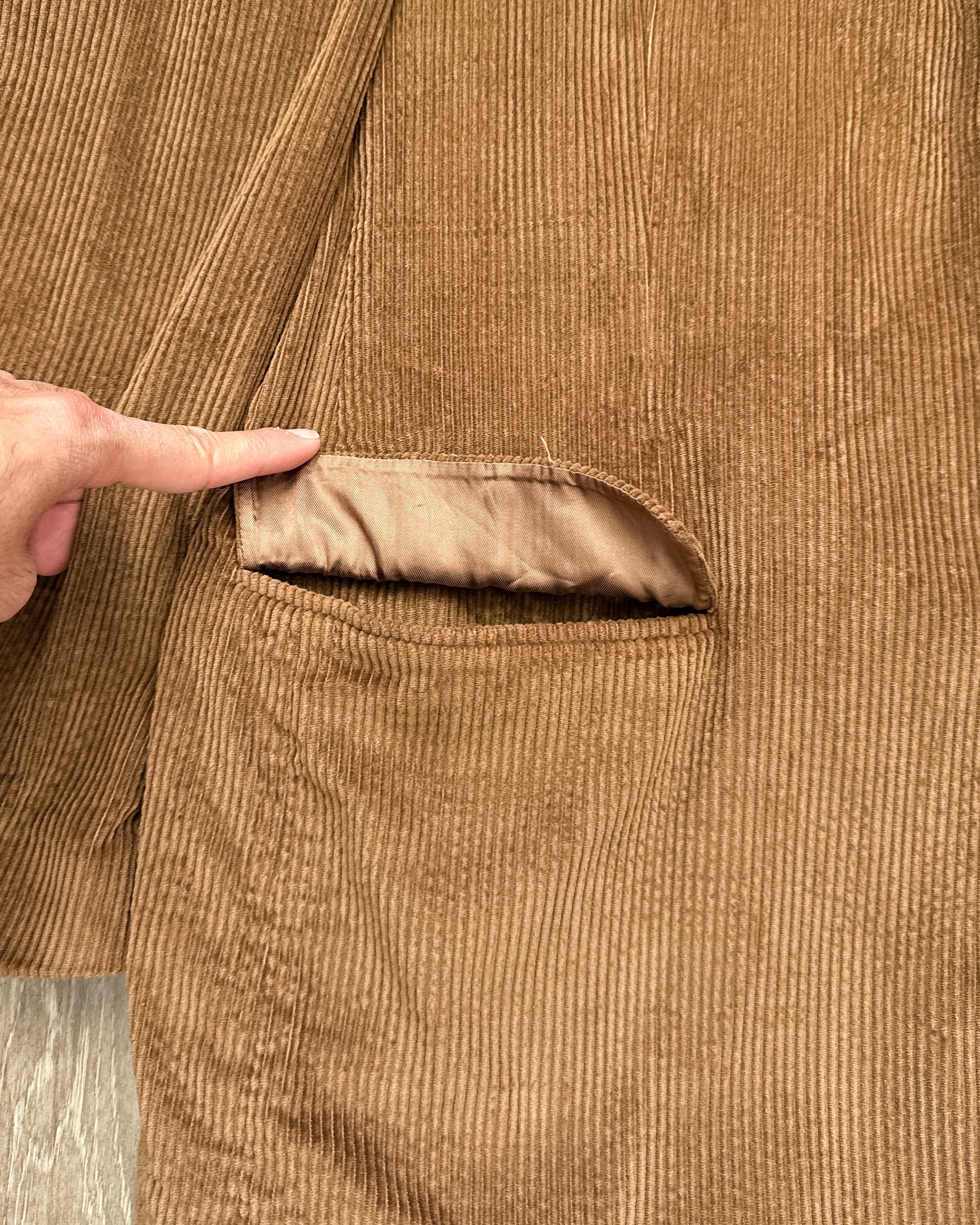 Vintage Vintage 2000s Coconut Grove Corduroy Blazer Brown Men's 44S Size 44S - 11 Thumbnail