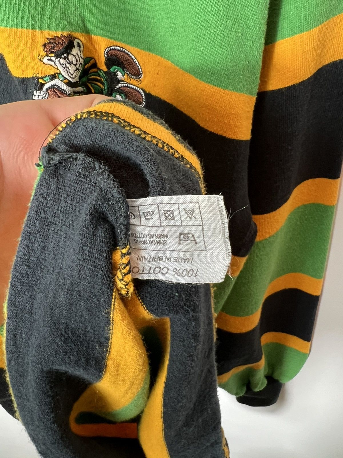 Vintage Vintage rare 90s Northampton Saints Herlequin Long Sleeve Size US S / EU 44-46 / 1 - 5 Thumbnail
