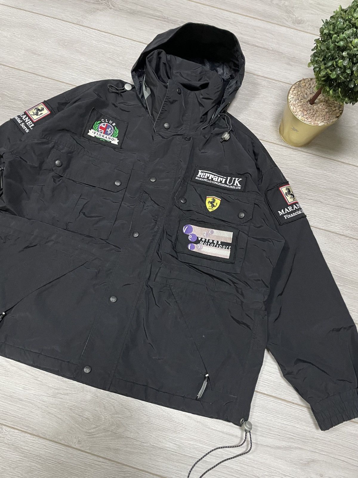 Ferrari Ferrari UK racing jacket hooded big logo Size US M / EU 48-50 / 2 - 8 Thumbnail