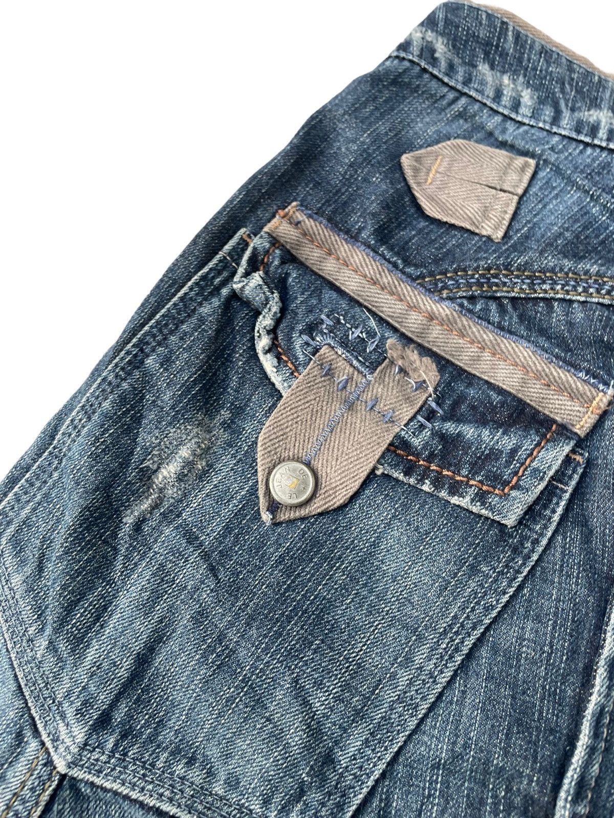 Marithe + Francois Girbaud Marithe Francois Girbaud Steel Lock Distressed Jeans Denim Size US 30 / EU 46 - 21 Thumbnail