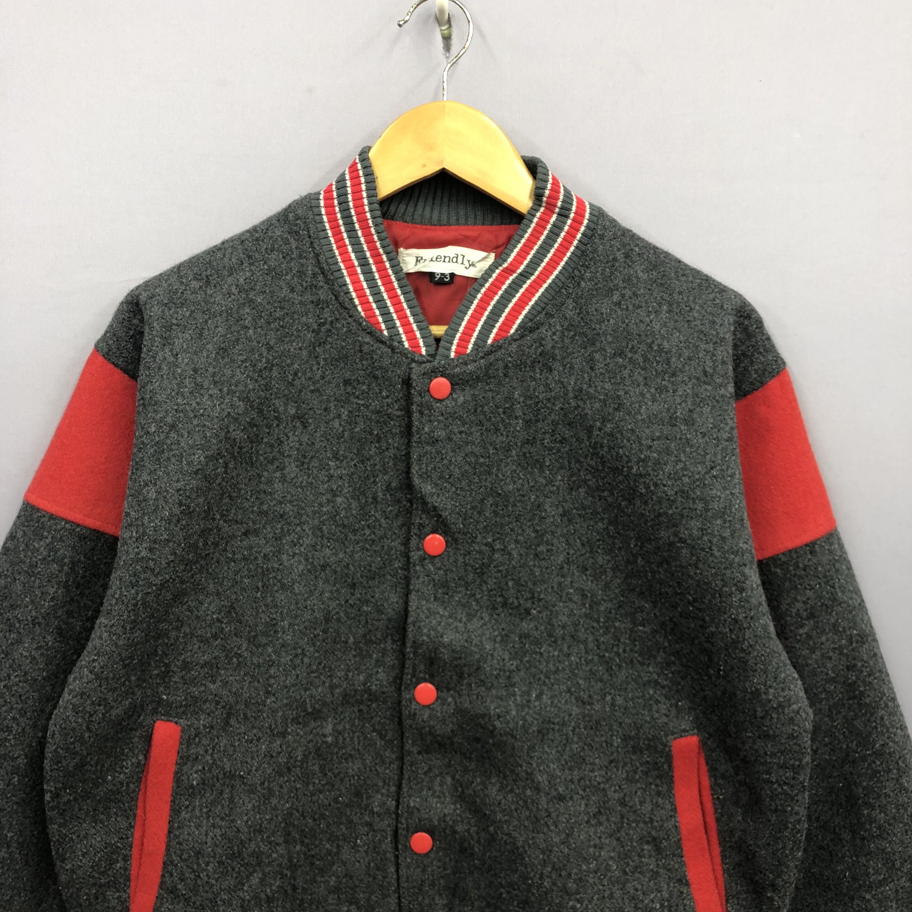 Japanese Brand Vintage 90s Express 303 Wool Varsity Baseball Jacket Size S / US 4 / IT 40 - 3 Thumbnail