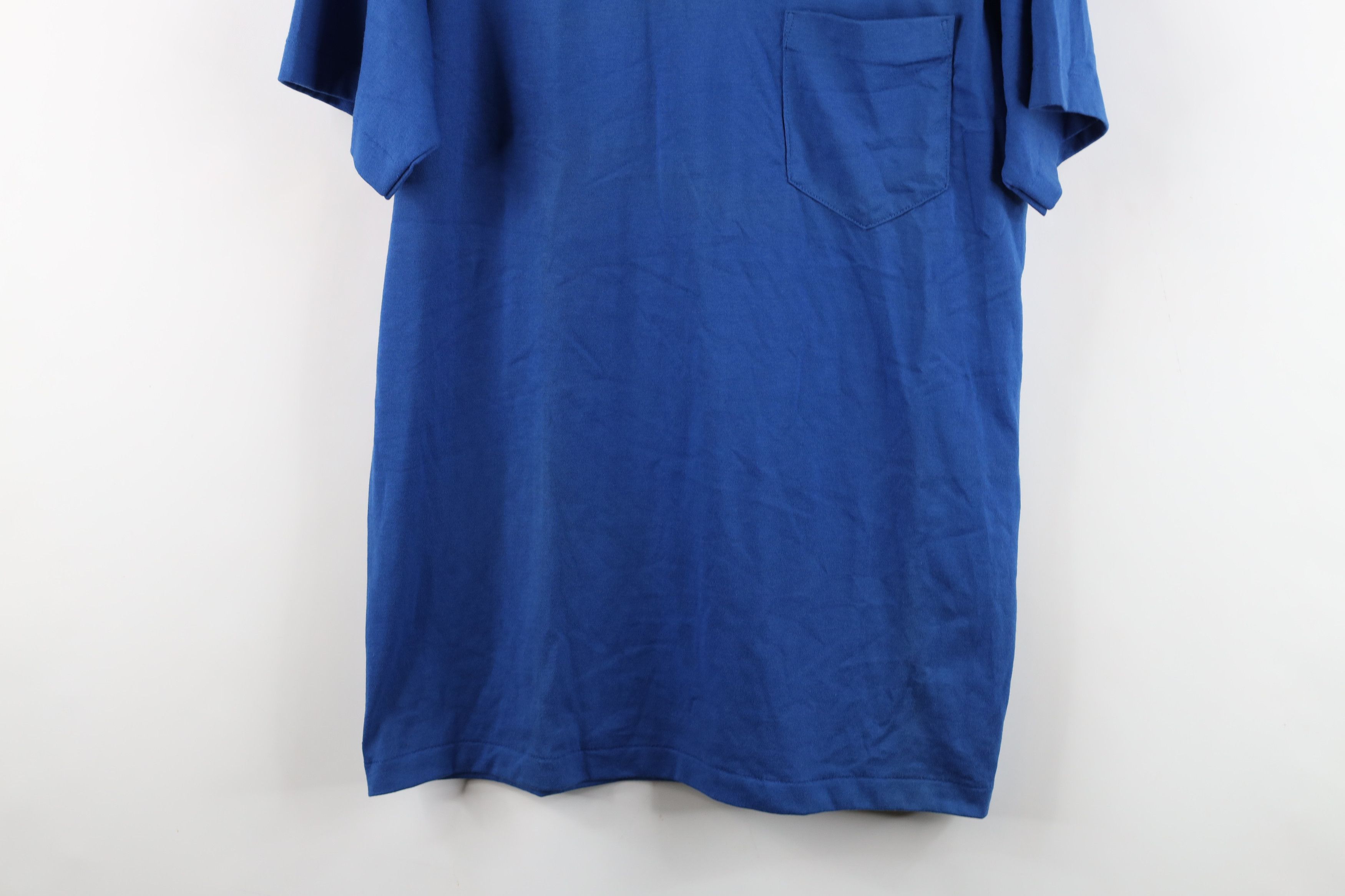 Vintage Vintage 90s Streetwear Collared Polo Shirt Royal Blue USA Size US L / EU 52-54 / 3 - 3 Thumbnail