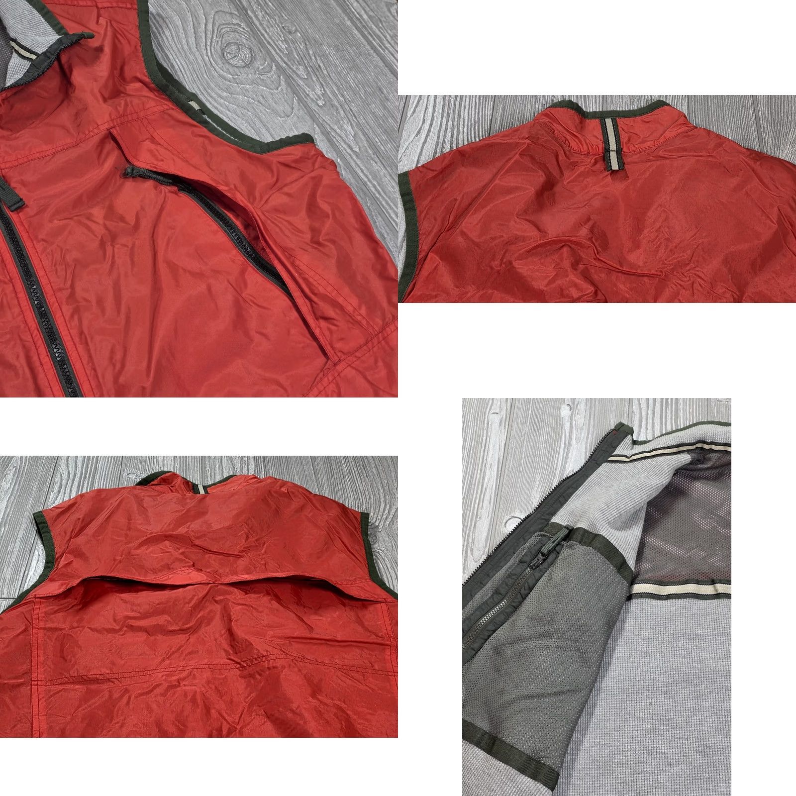 Gap VINTAGE Gap Jacket Men L Orange Thermal Lined Full Zip Nylon Safari Anorak Zip Pockets Logo 90s Outdoor Clothing Mens Size US L / EU 52-54 / 3 - 8 Thumbnail