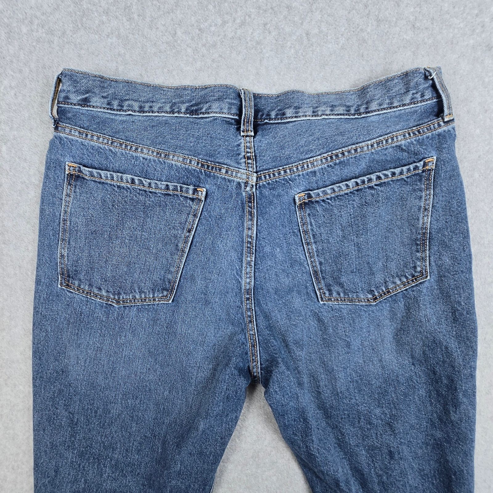 Old Navy Old Navy 14 High Rise Slouchy Straight Button Fly Jeans Size 36" / US 14 / IT 50 - 8 Thumbnail