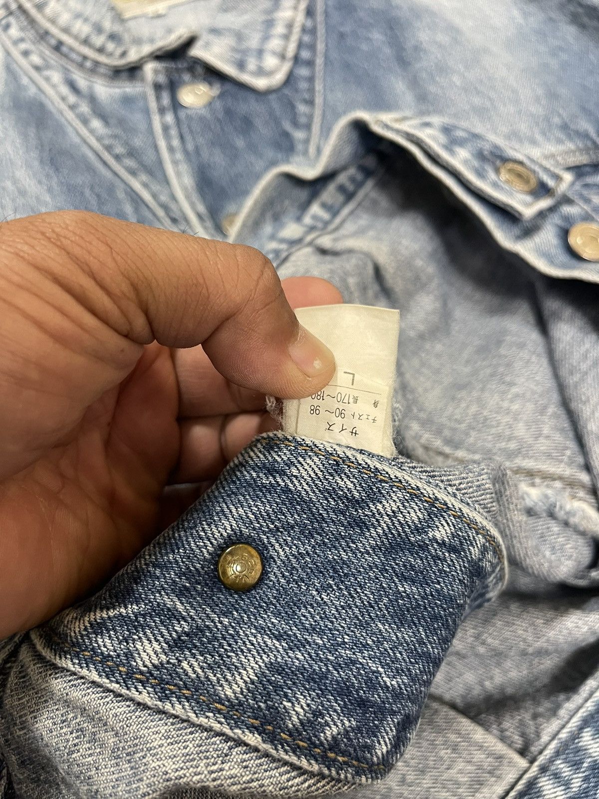 Vintage Bj Spirit Trucker Distressed Denim Vintage Jacket Size US M / EU 48-50 / 2 - 11 Thumbnail