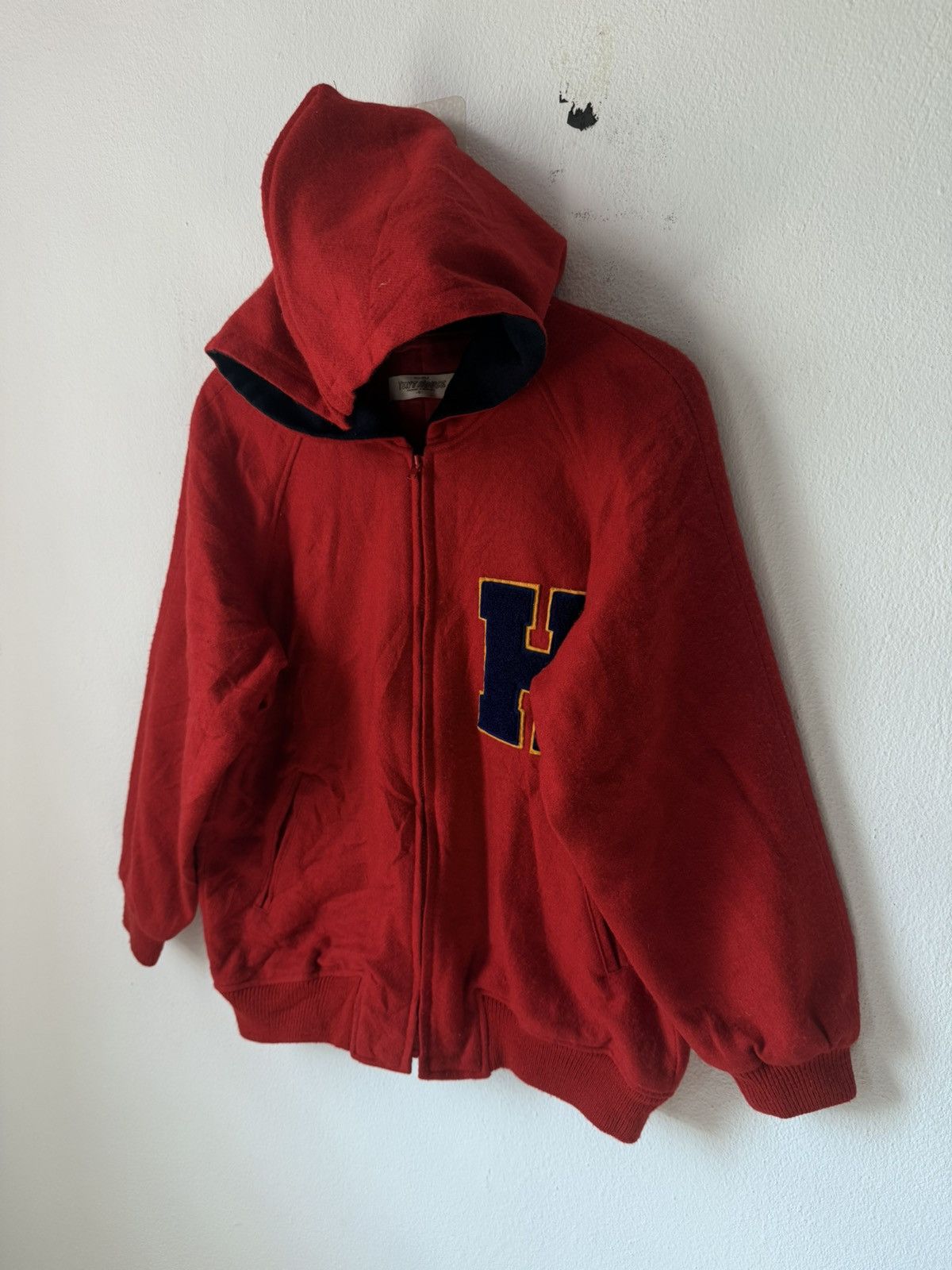 Japanese Brand JAPAN BRAND TENT HOUSE VARSITY JACKET WITH HOODIES ZIPPER Size US S / EU 44-46 / 1 - 3 Thumbnail
