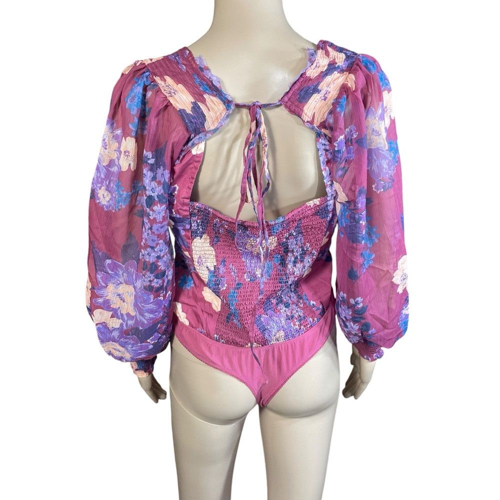 Free People NWT New $128 Free People Floral Wanderlust Bodysuit Size S Size S / US 4 / IT 40 - 5 Thumbnail
