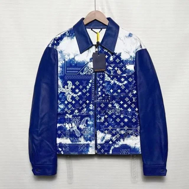 Louis Vuitton LV Paisley Logo Denim PU Jacket. Size US M / EU 48-50 / 2 - 1 Thumbnail