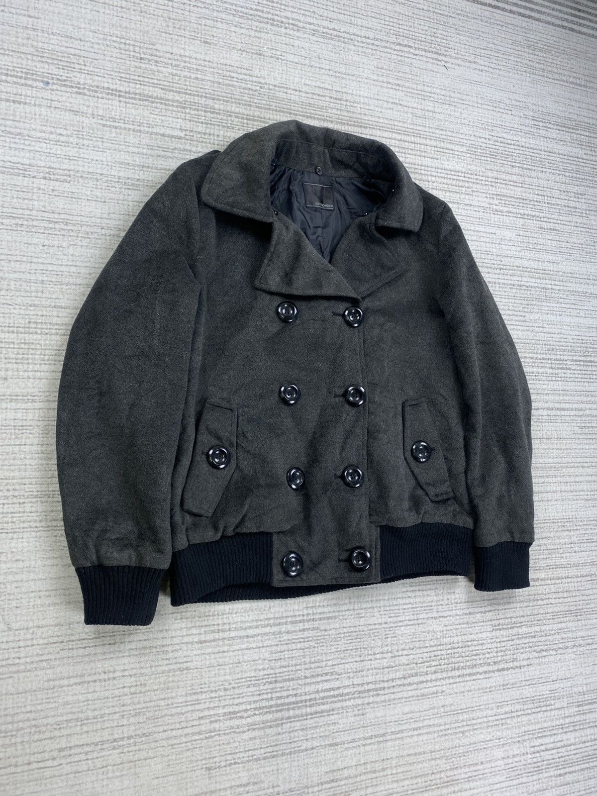 If Six Was Nine × Japanese Brand × Vintage Vintage Sky Bomber Double Collar Punk Bomber Jacket Size US M / EU 48-50 / 2 - 3 Thumbnail