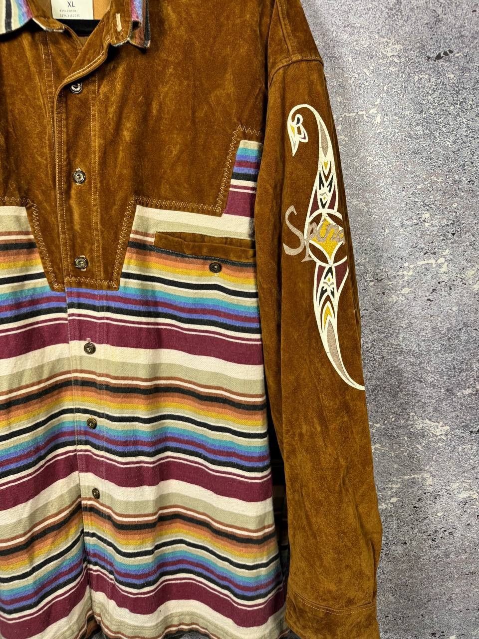 Spinash RARE SPINASH Western Flannel Cowboy Cut Aztec Shirt Size US XL / EU 56 / 4 - 3 Thumbnail