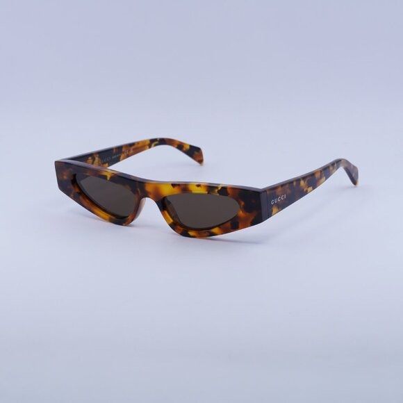 Gucci Gucci GG1779S 004 Sunglasses Brown Havana Cat Eye  display picture 1