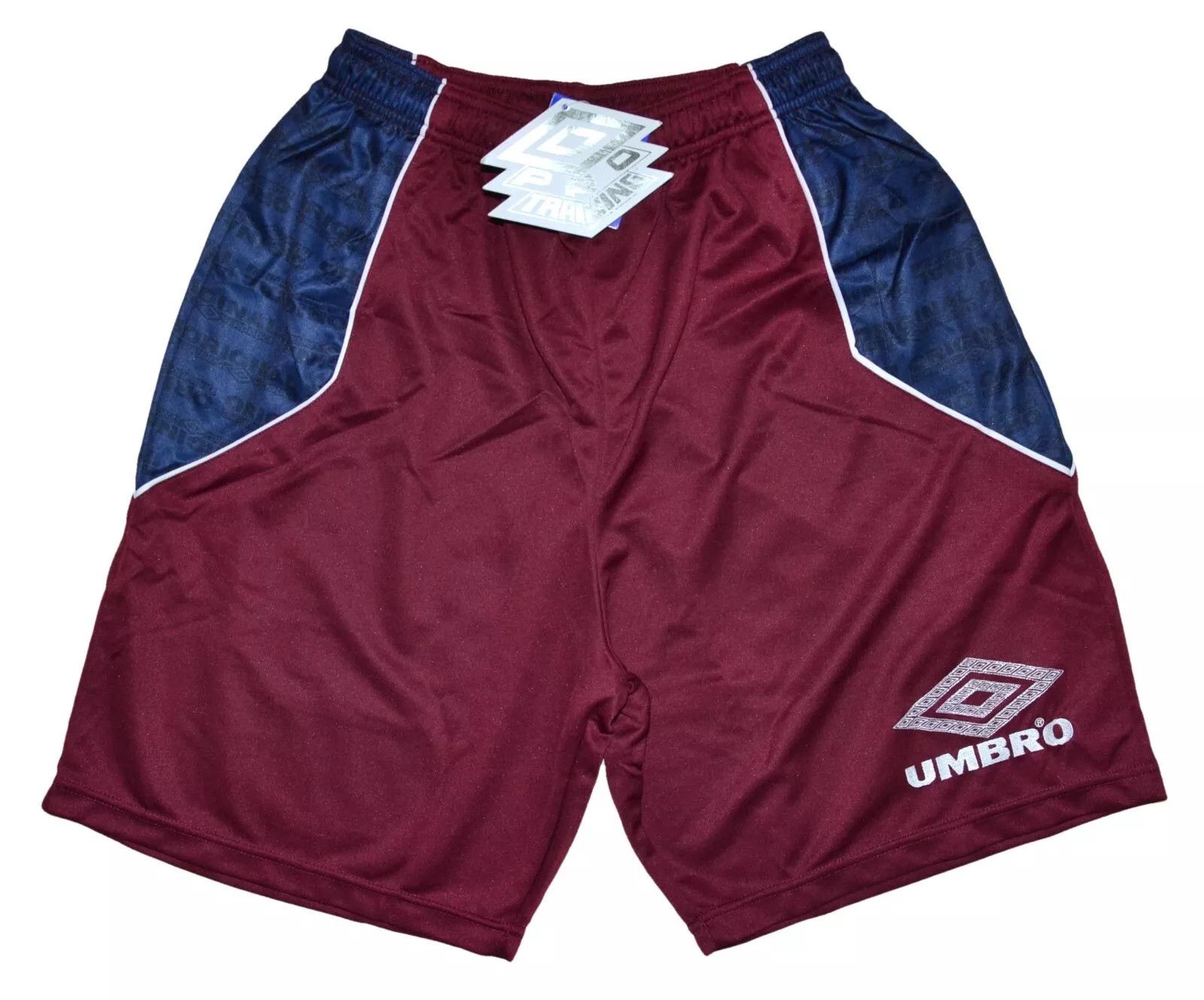 Umbro DEADSTOCK UMBRO 1990'S RED FOOTBALL SHORTS JERSEY SIZE M Size US 34 / EU 50 - 1 Thumbnail