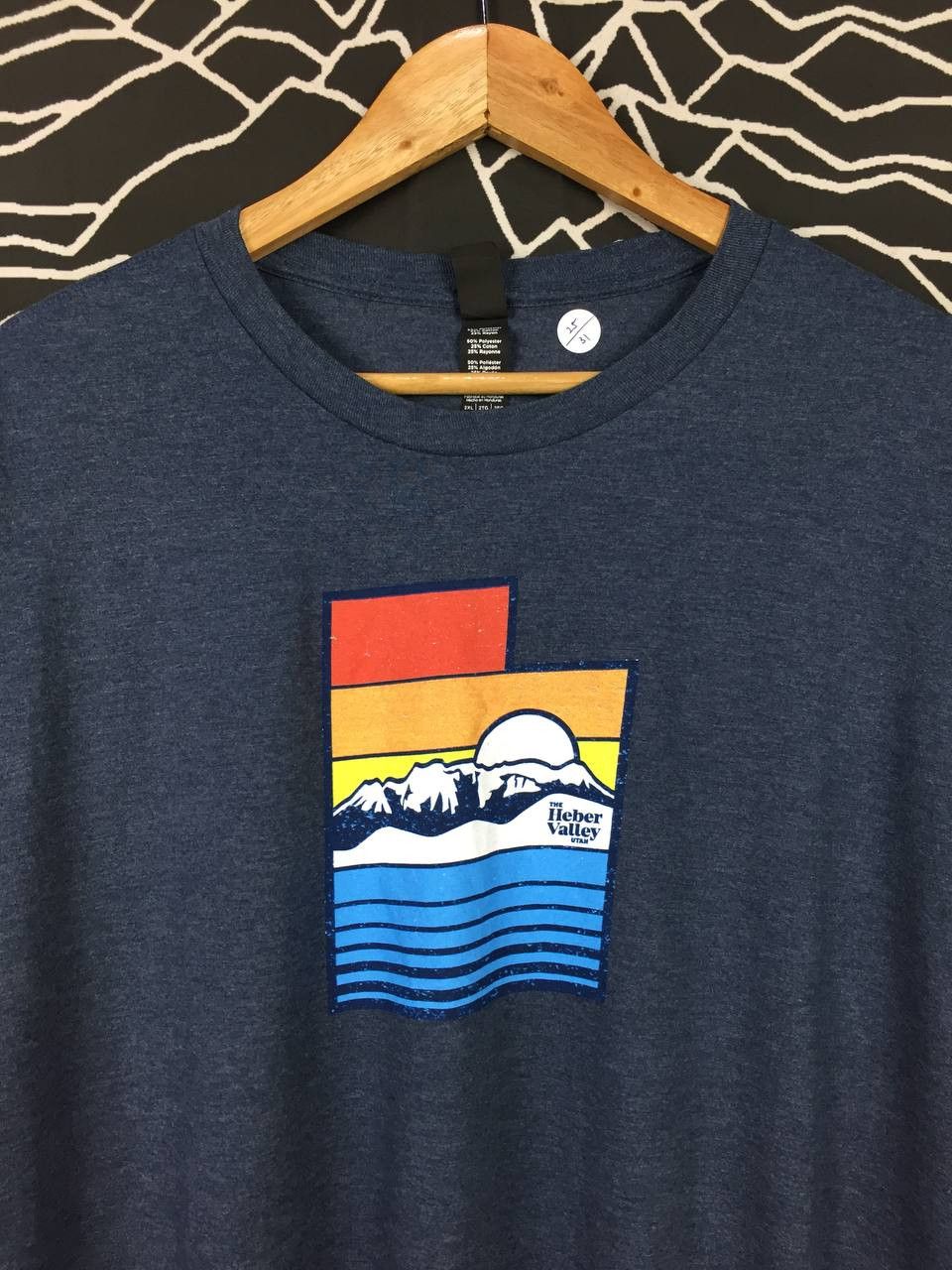 Vintage The Heber Valley Utah Graphic Triblend Tee Size US XXL / EU 58 / 5 - 3 Thumbnail