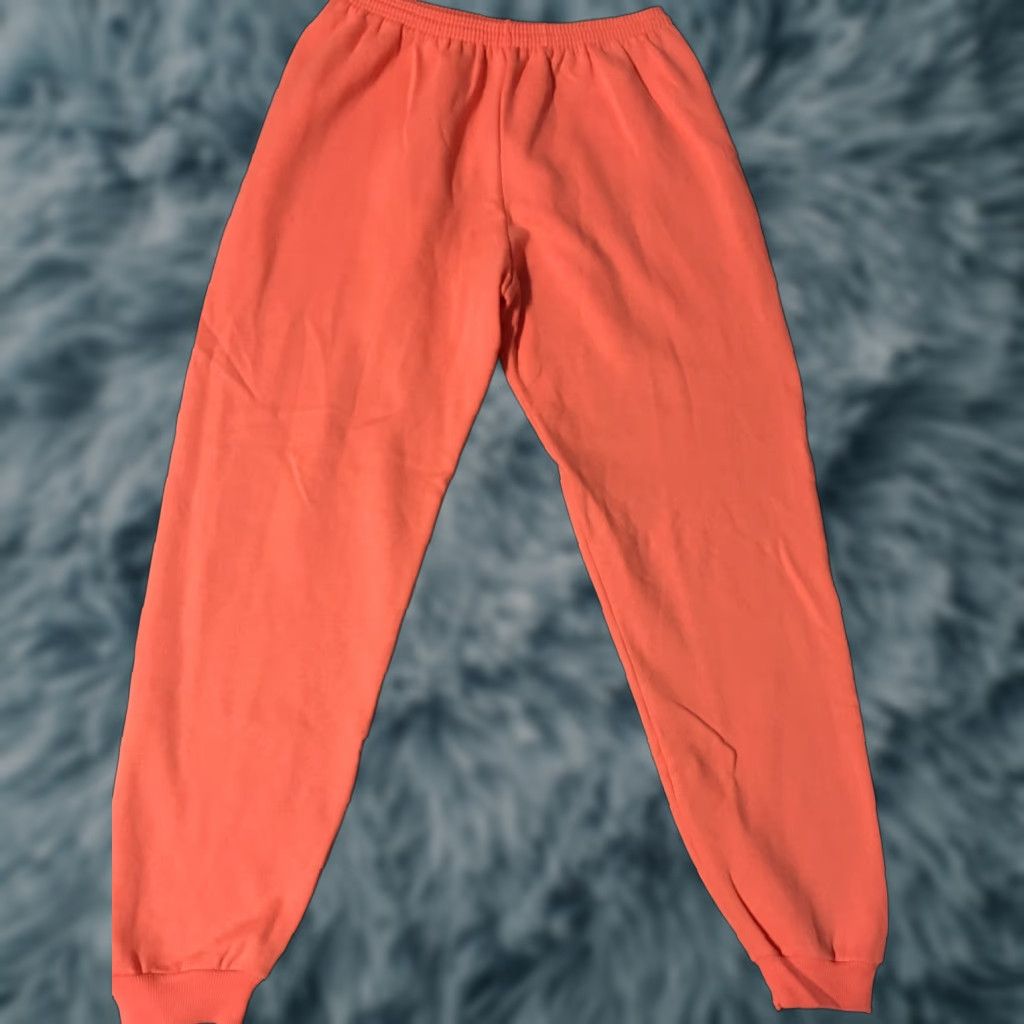 Hanes Vtg 80s Hanes Faded Sweatpants L USA Salmon Track Grunge Gym PE Vaporwave 90s Size 36" / US 14 / IT 50 - 1 Thumbnail
