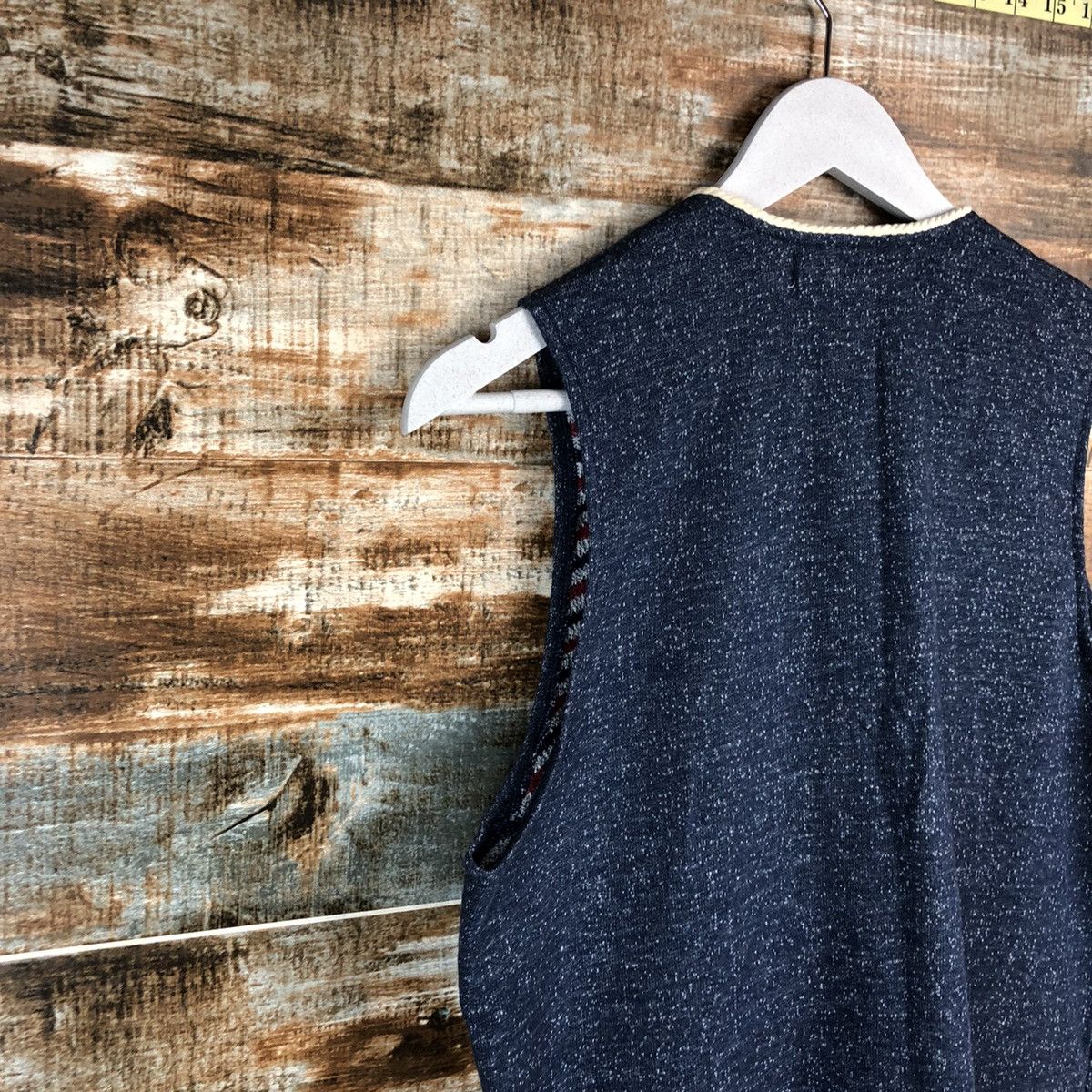 Homespun Knitwear × Japanese Brand × Vintage Pinc Ponc Blue vintage Vest #A1283 Size M / US 6-8 / IT 42-44 - 13 Thumbnail