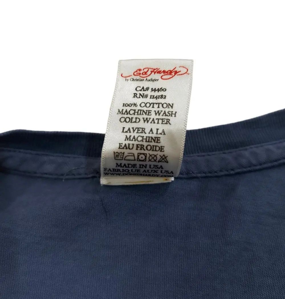 Affliction × Christian Audigier × Ed Hardy Y2K Christian Audigier Ed Hardy Distressed Tee Size US XL / EU 56 / 4 - 7 Thumbnail