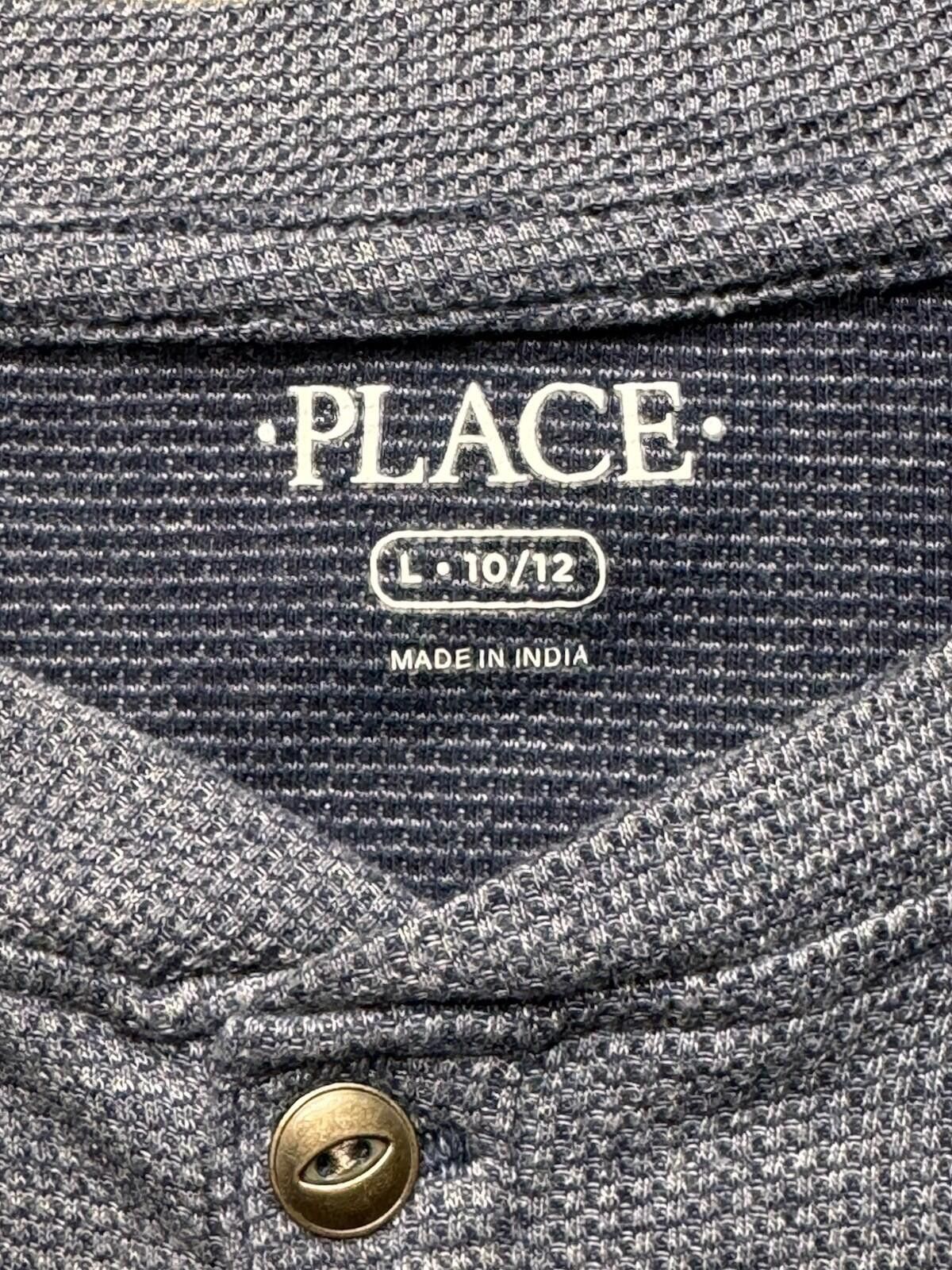 Other Children’s Place Boys L 10/12 Henley Thermal Waffle Knit 780 Size US XXS / EU 40 - 4 Thumbnail