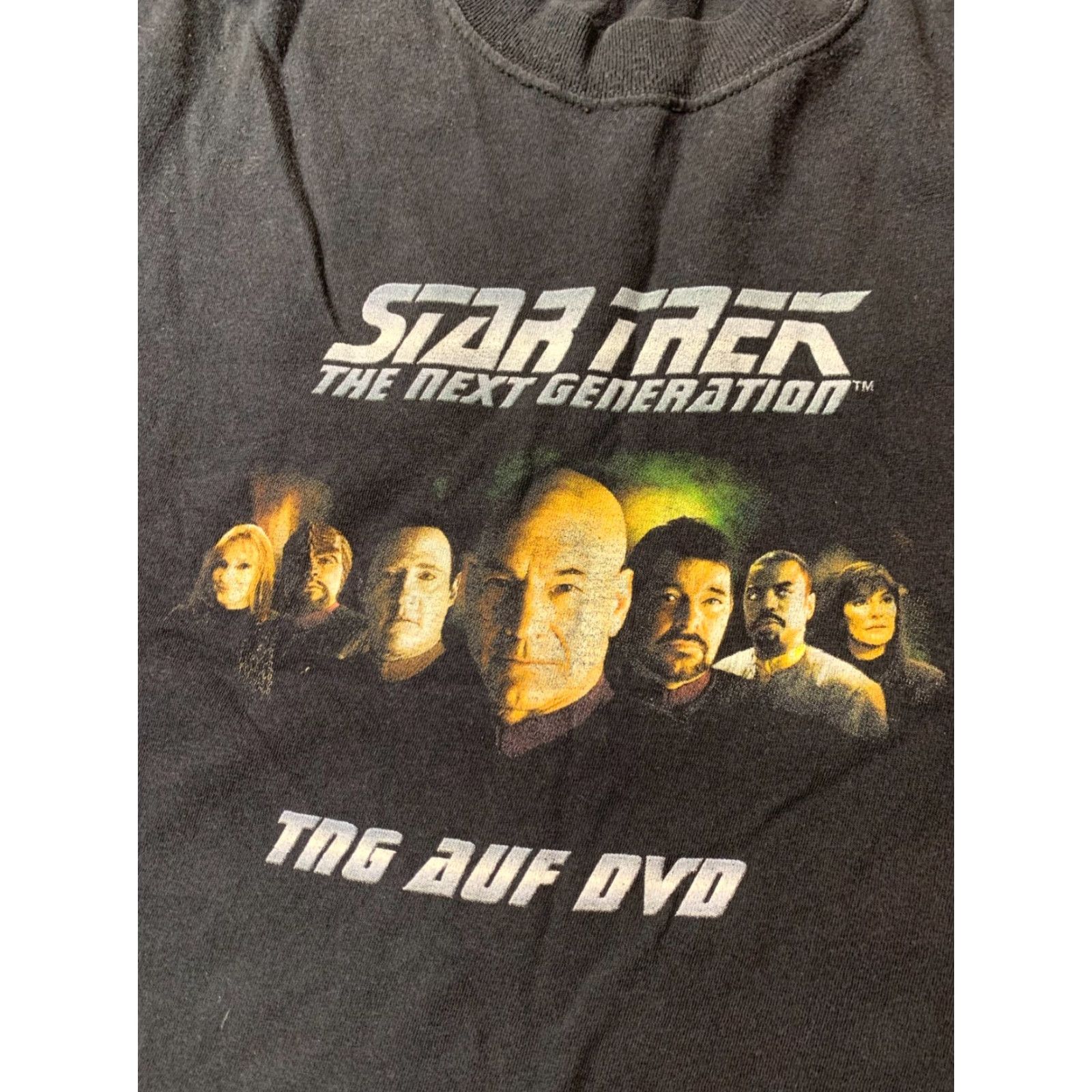 Vintage STAR TREK THE NEXT GENERATION Shirt L Men Black Screen Stars Original Size US L / EU 52-54 / 3 - 3 Thumbnail