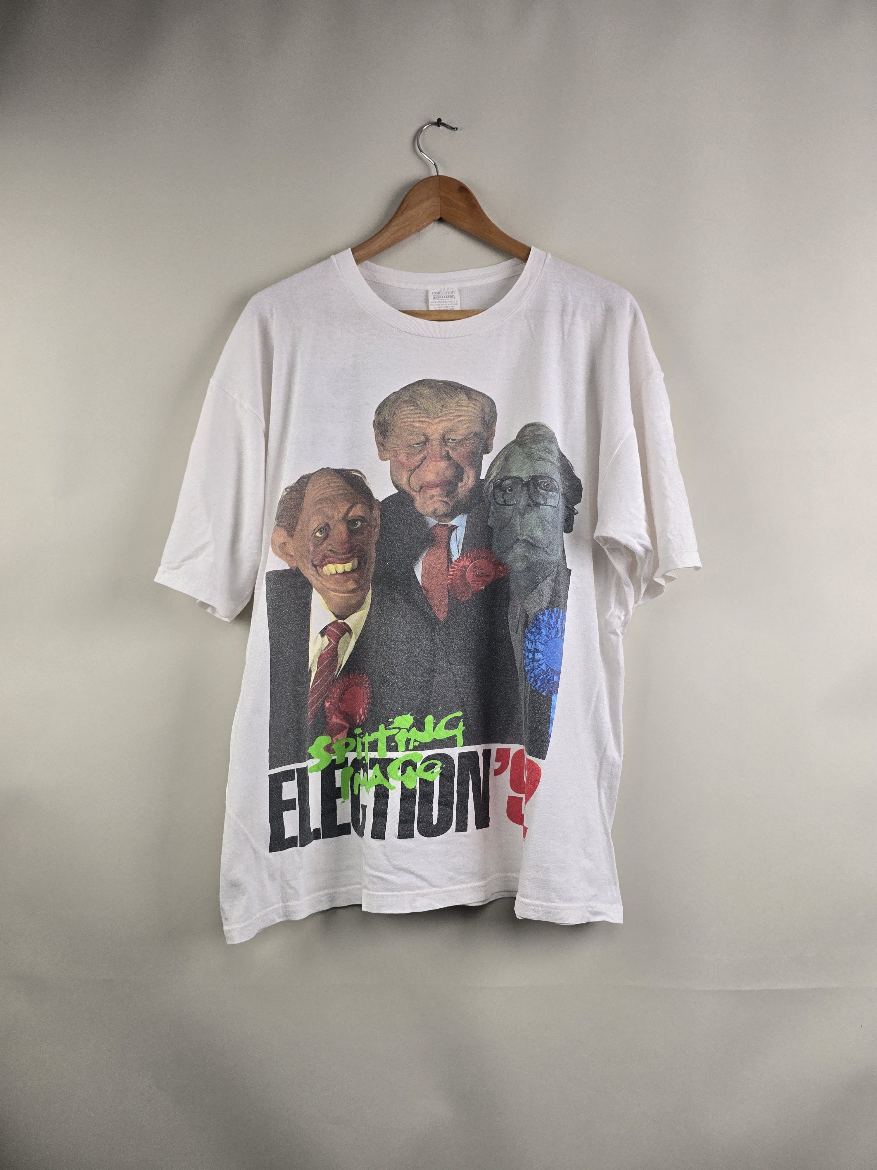 Band Tees × Vintage 1992 Spitting Image Don't blame me Elections Trump Biden Size US XL / EU 56 / 4 - 11 Thumbnail