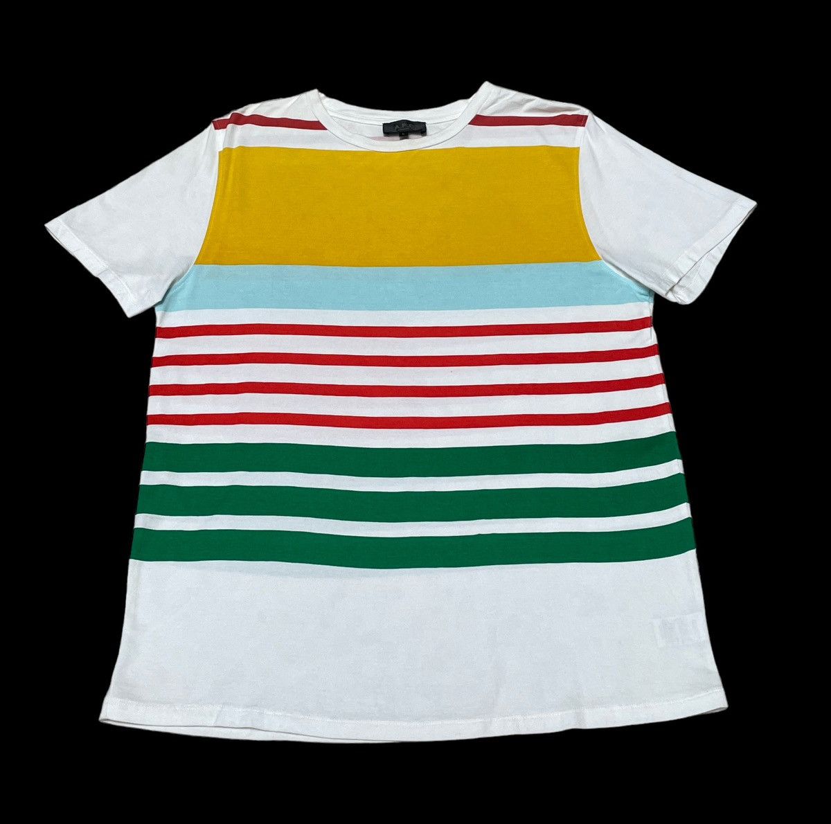 A.P.C. × Japanese Brand × Vintage Vintage Japanese Brand A.P.C Striped T-Shirt 2000s Size US L / EU 52-54 / 3 - 1 Thumbnail