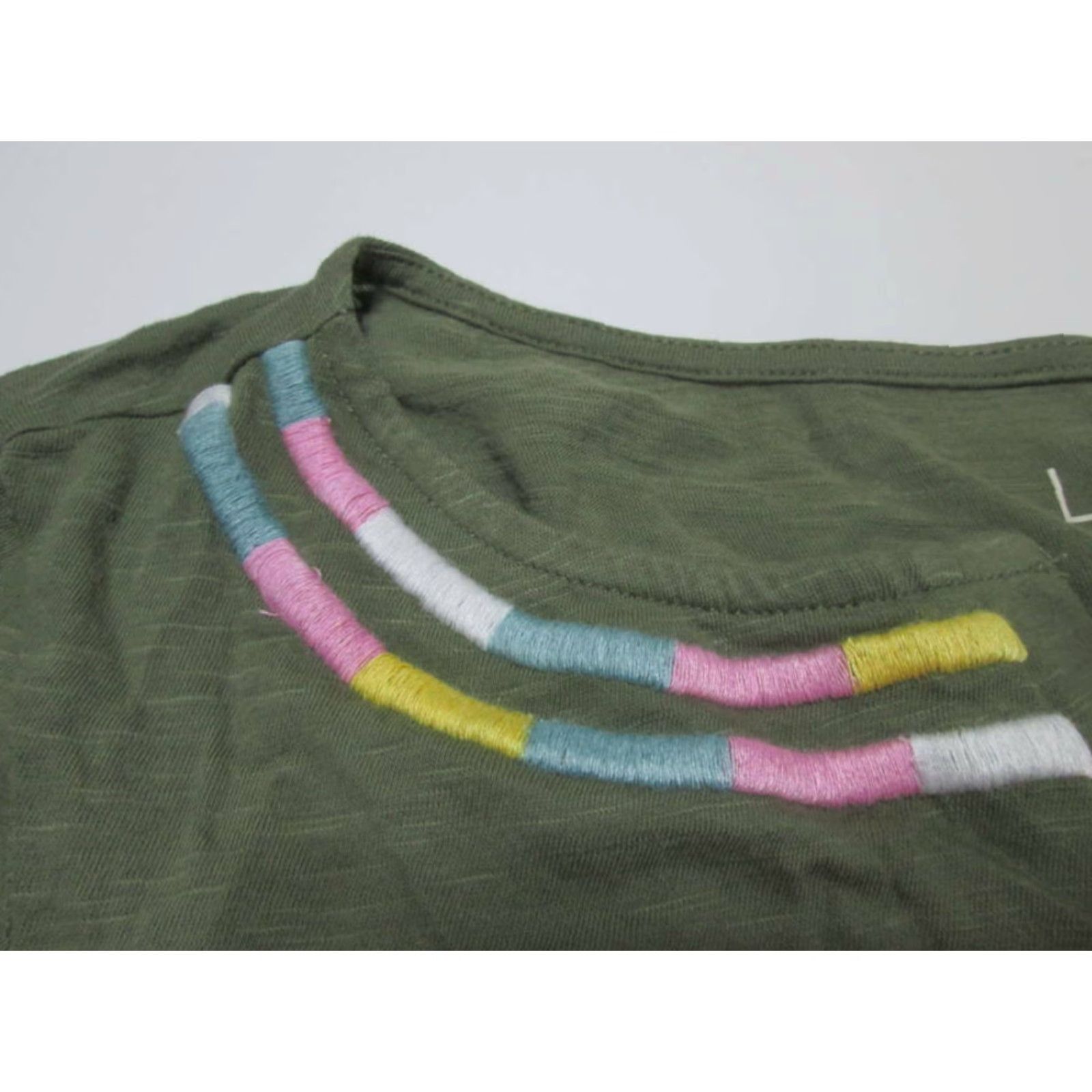 Loft Loft Outlet NWT Womens Tunic XS Khaki V-Neck Long Sleeve Solid Pullover Shirt Size XS / US 0-2 / IT 36-38 - 4 Thumbnail