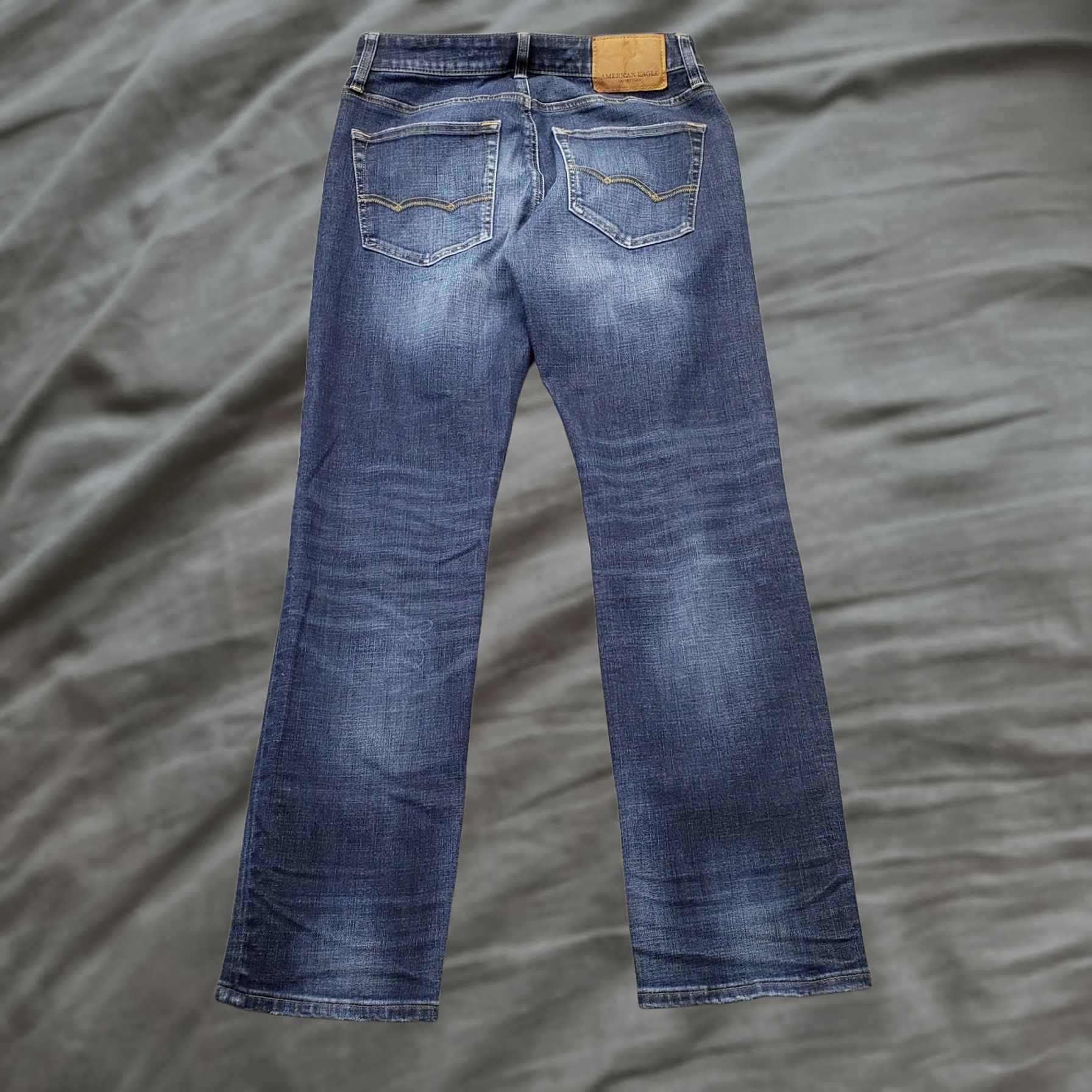 American Eagle Outfitters American Eagle Outfitters Jeans Mens 28x30 Blue Denim Distressed Straight Leg Size US 28 / EU 44 - 1 Thumbnail