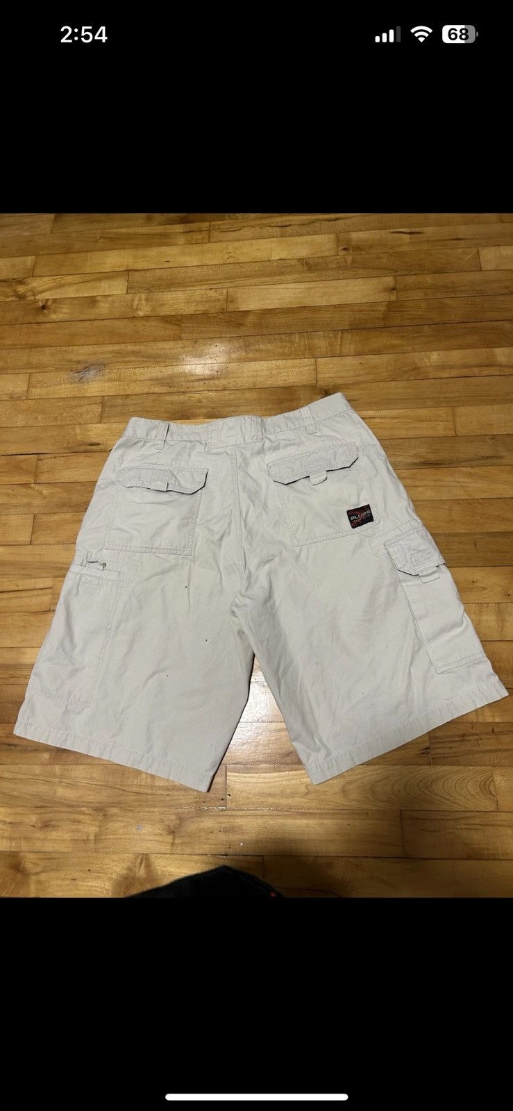 Other Plugg Men's Cargo Shorts, Beige Size 32 Workwear Grunge Size US 32 / EU 48 - 2 Thumbnail