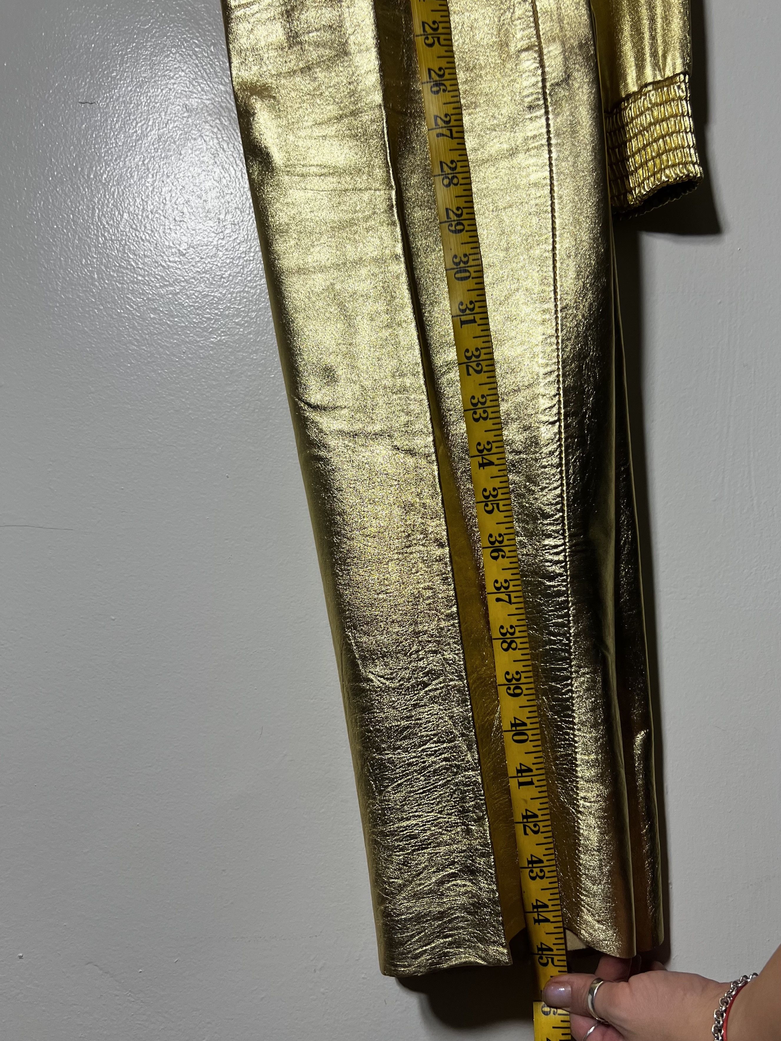 Designer × Vintage Vintage 70's Gold Suit - Climax by David Howard /Brigitte Na Size 26" / US 2 / IT 38 - 7 Thumbnail