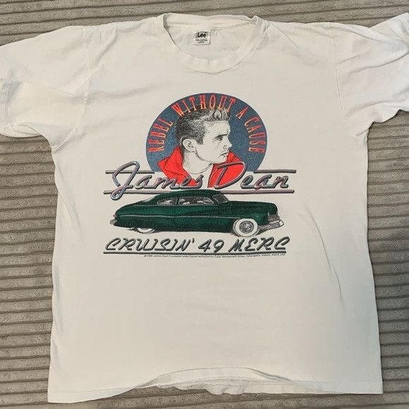 image of Lee Vintage 1990 James Dean Shirt in White, Men's (Size Large)